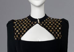 Alexander McQueen Embellished Black Dress