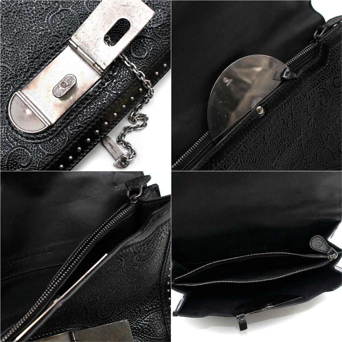 Alexander McQueen Embossed-Leather Shoulder Bag For Sale 5