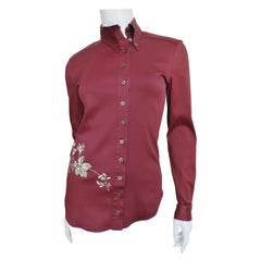 Vintage Alexander McQueen Embroidered Shirt 2000