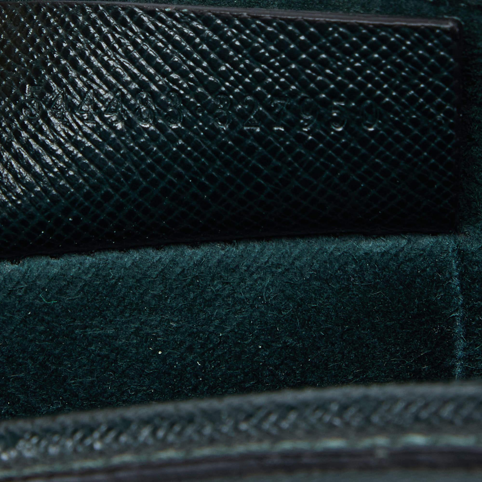 Alexander McQueen Emerald Green Leather Mini Heroine Bag For Sale 6