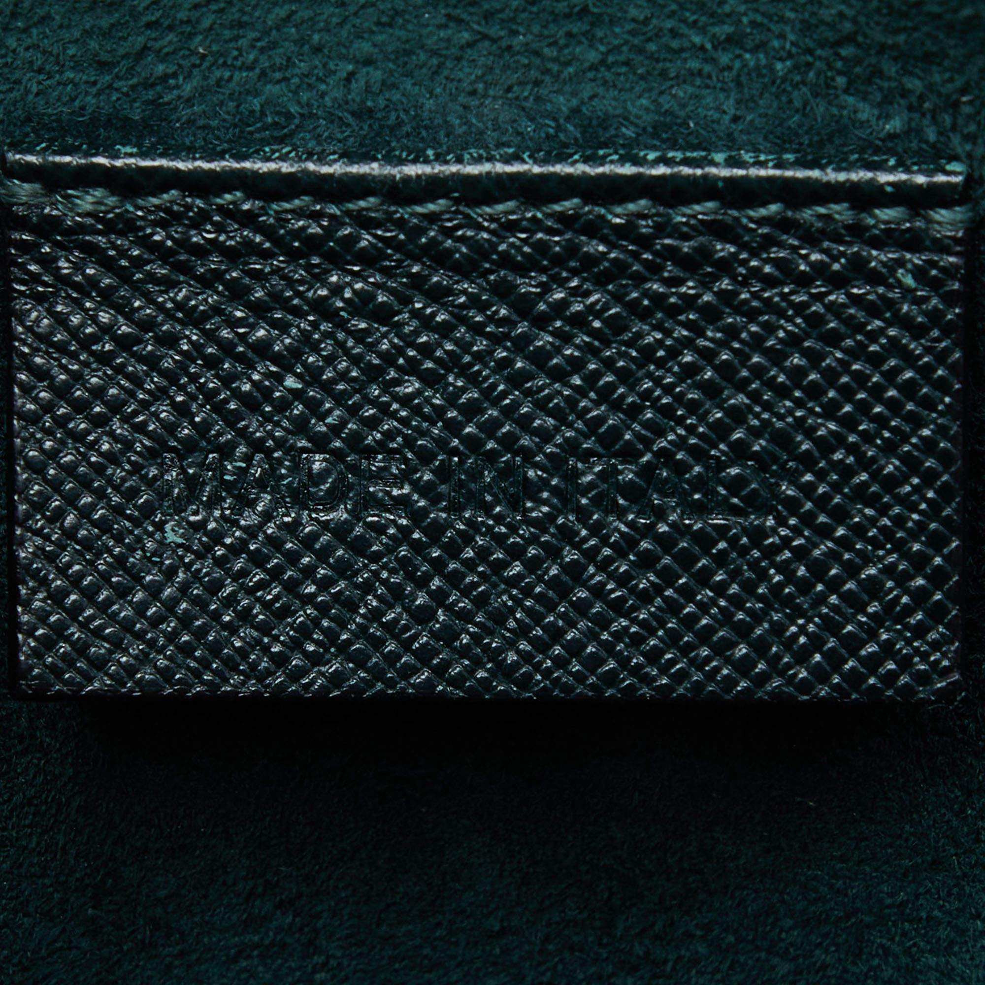 Alexander McQueen Emerald Green Leather Mini Heroine Bag For Sale 7