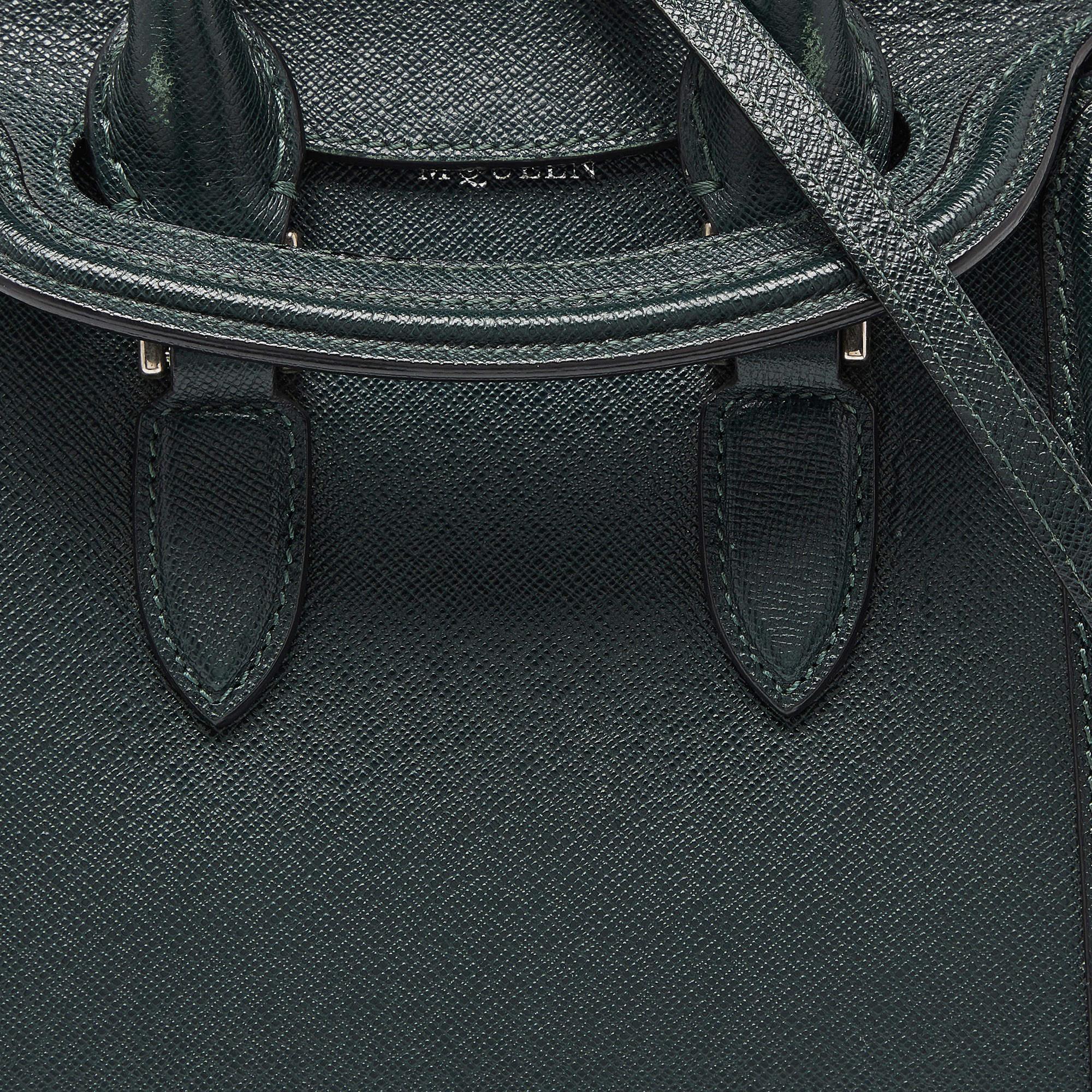 Alexander McQueen Emerald Green Leather Mini Heroine Bag For Sale 3