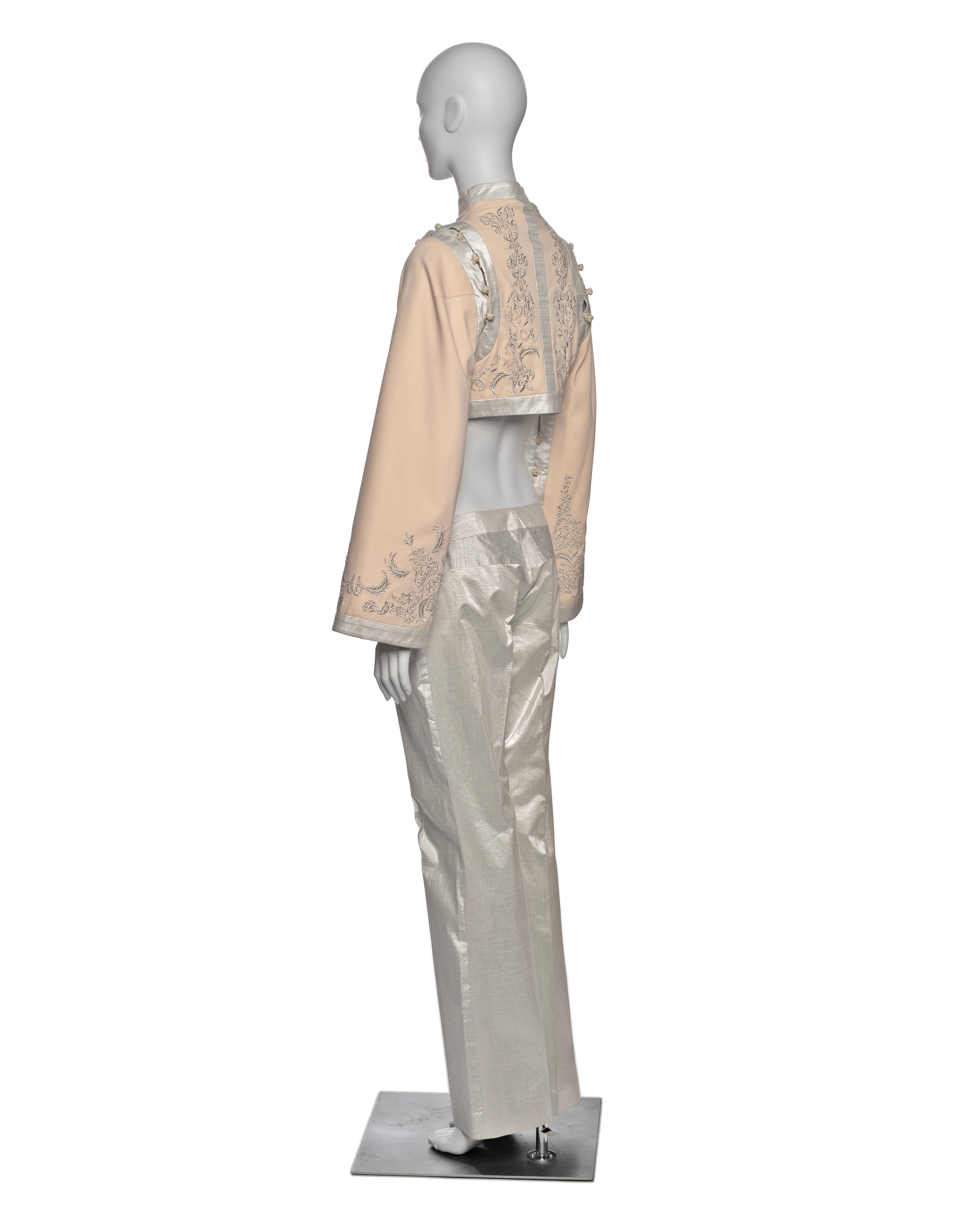 Giacca e pantaloni ricamati 