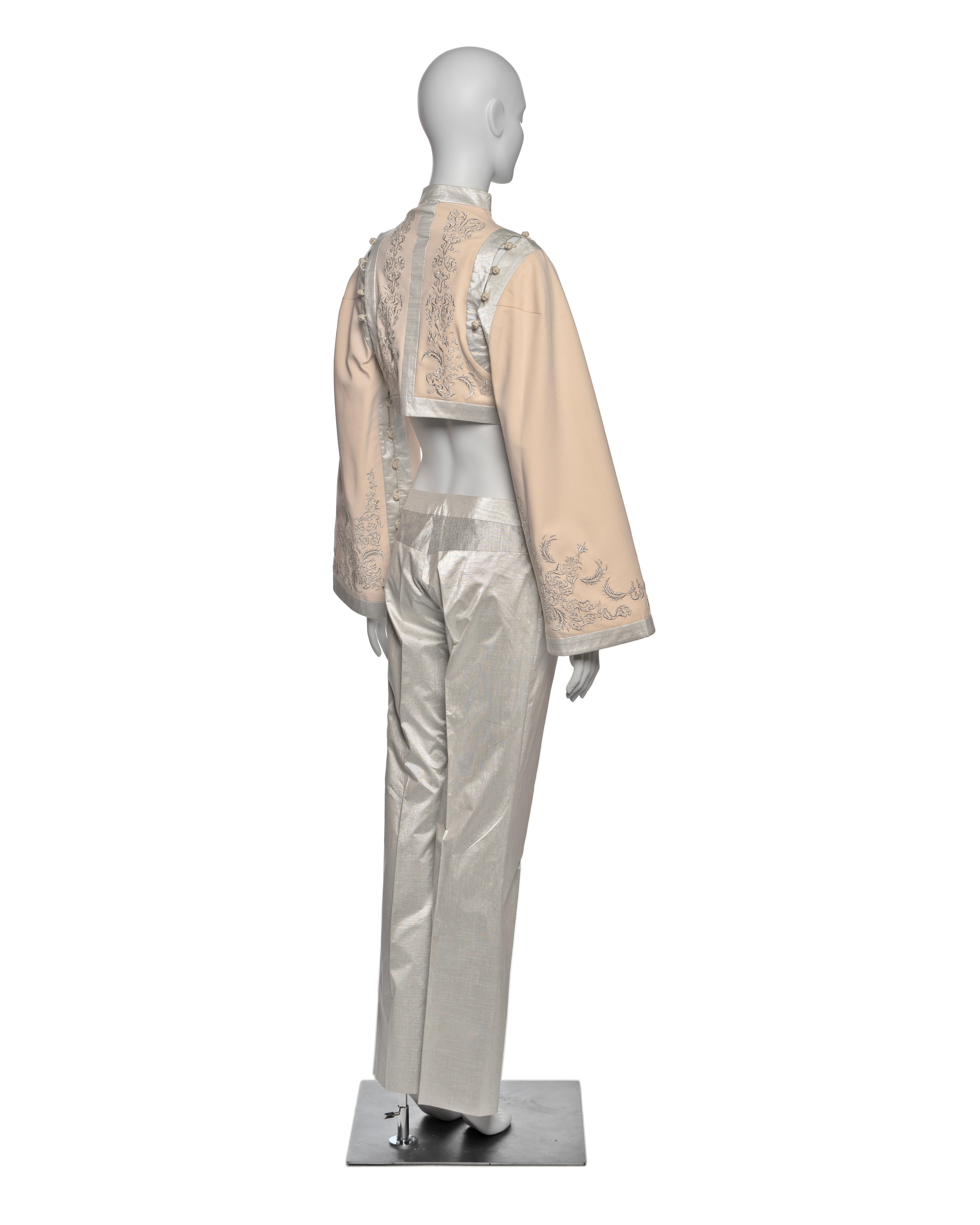 Giacca e pantaloni ricamati 