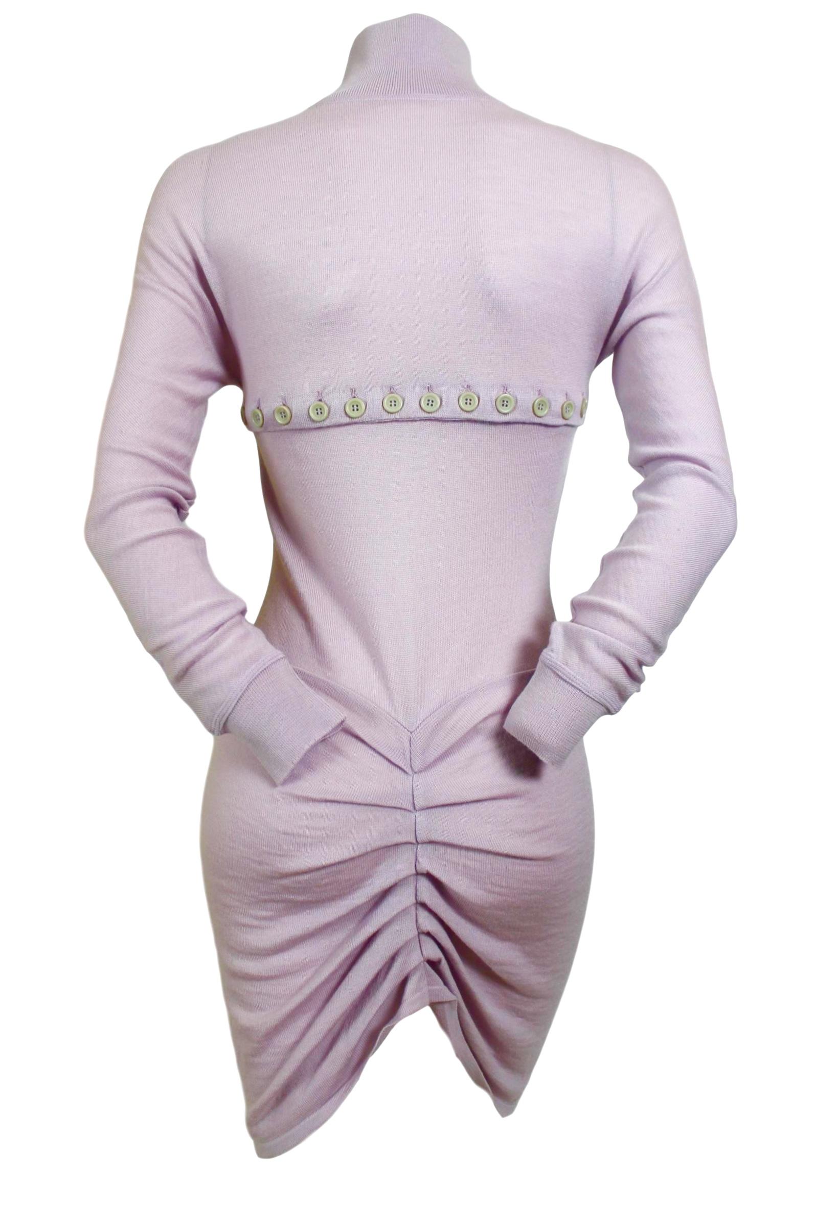 Gray Alexander McQueen F/W 1996 Dante Show Knit Dress