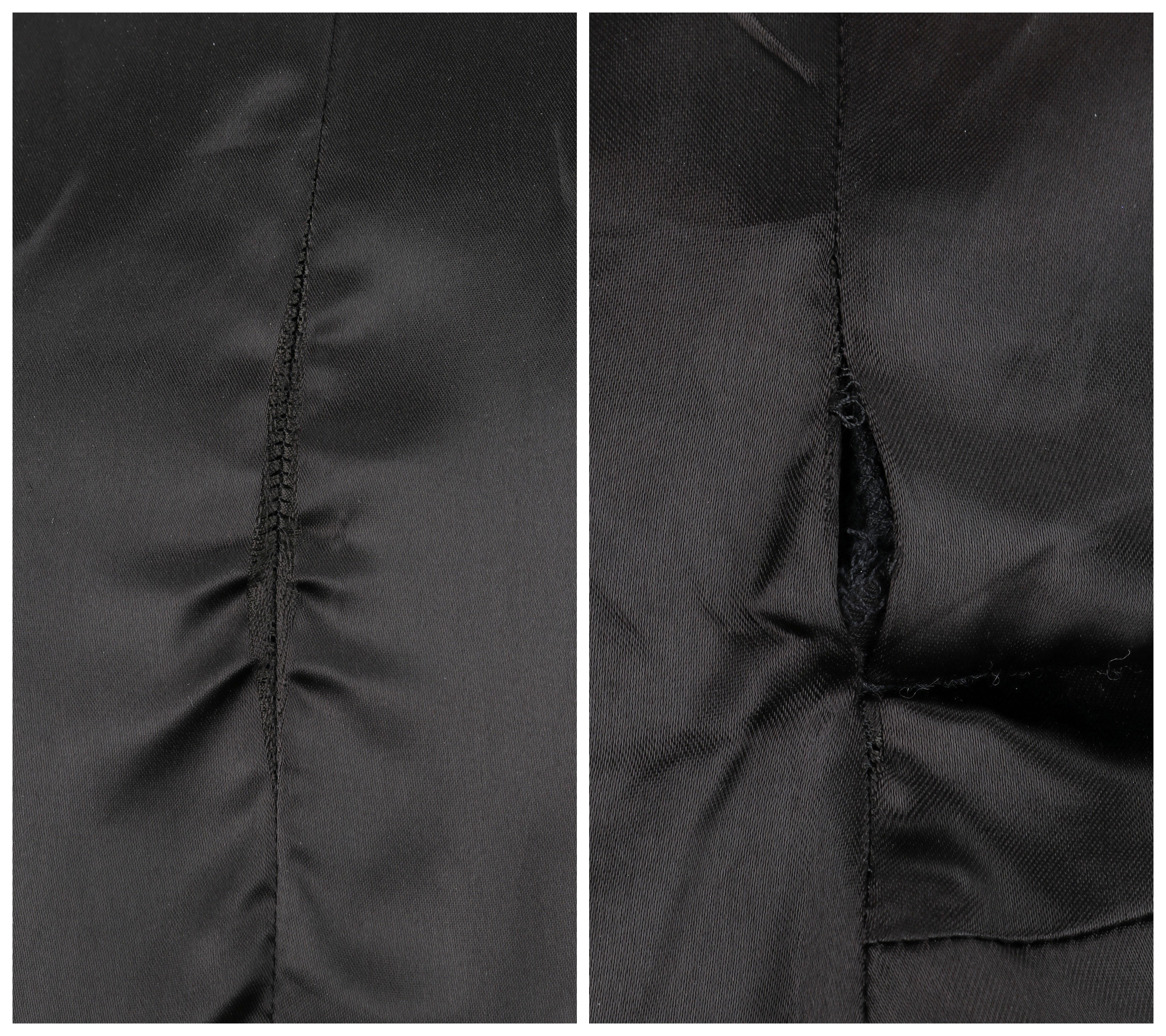 ALEXANDER McQUEEN F/W 1999 Gray Wool Plaid Wrap Fringe Sleeveless Vest Knit Top For Sale 8