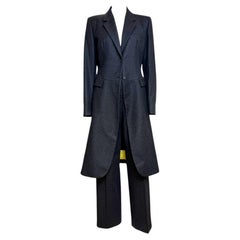 Alexander McQueen A/I 2000 Tailcoat Tailemble in cashmere grigio