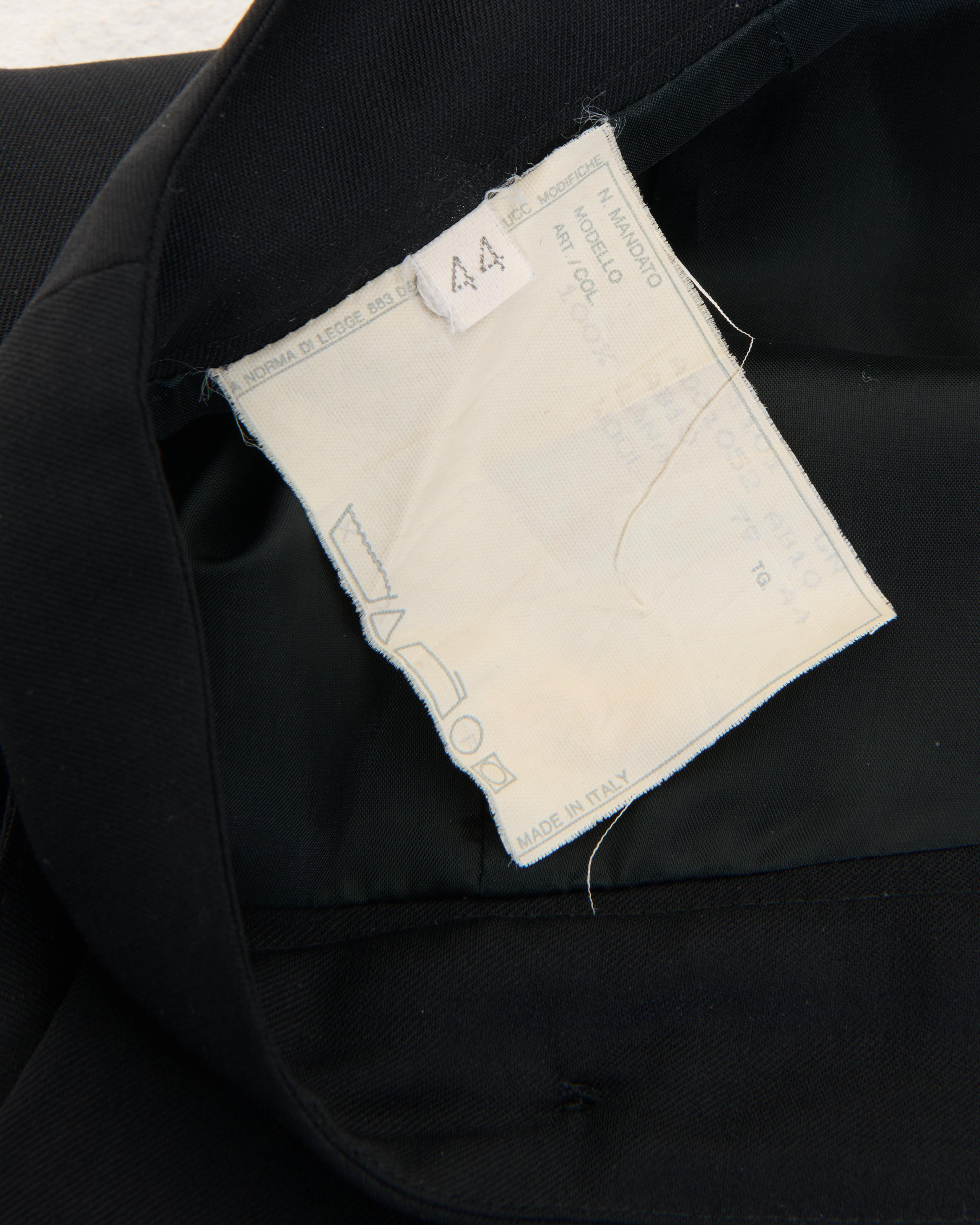 Alexander McQueen F/W 2001 Black Paneled Skirt For Sale 3