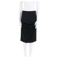 Alexander McQueen F/W 2001 Black Paneled Skirt