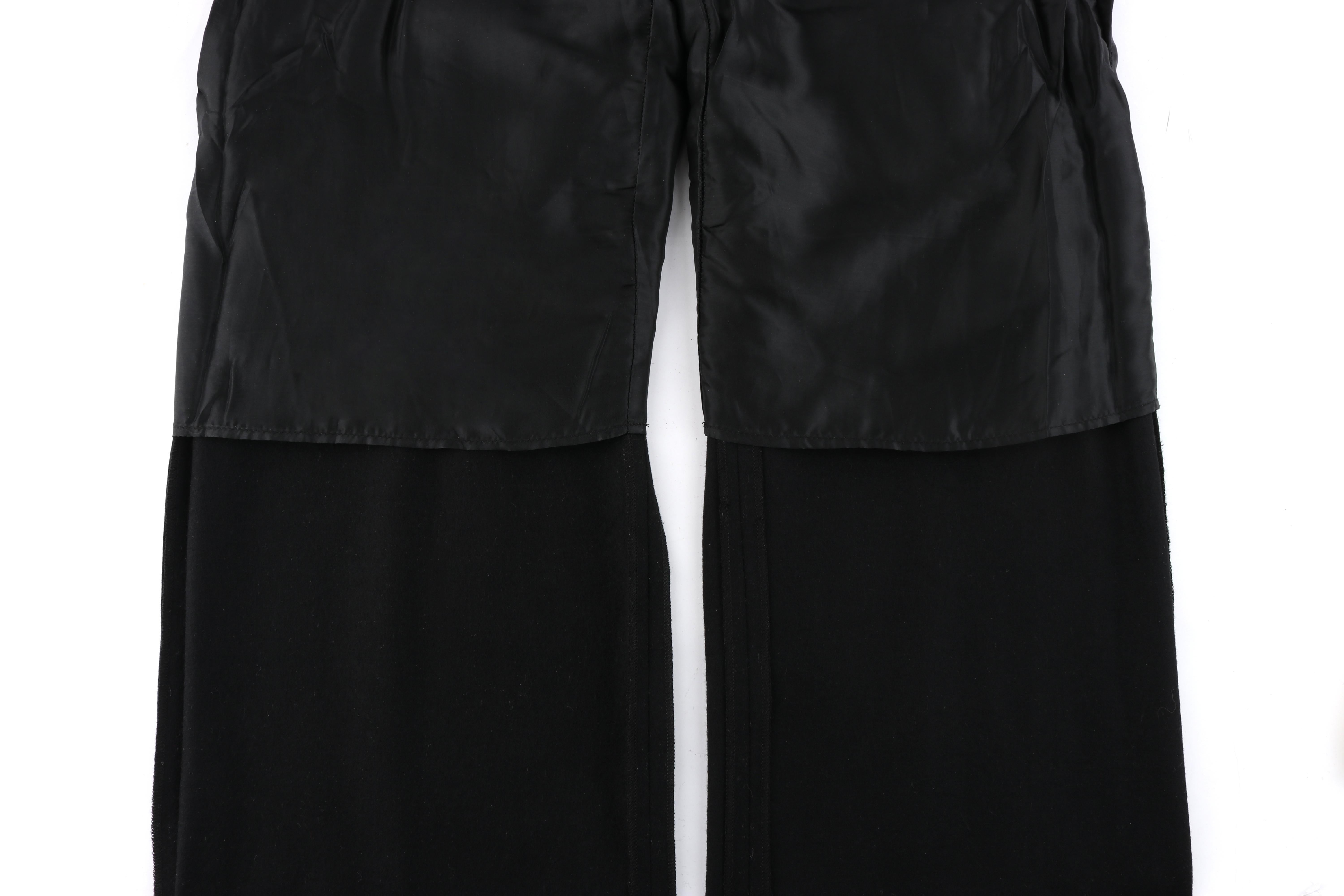 ALEXANDER McQUEEN F/W 2003 “Scanners” Black Gold Full Zipper Side Trouser Pants 1