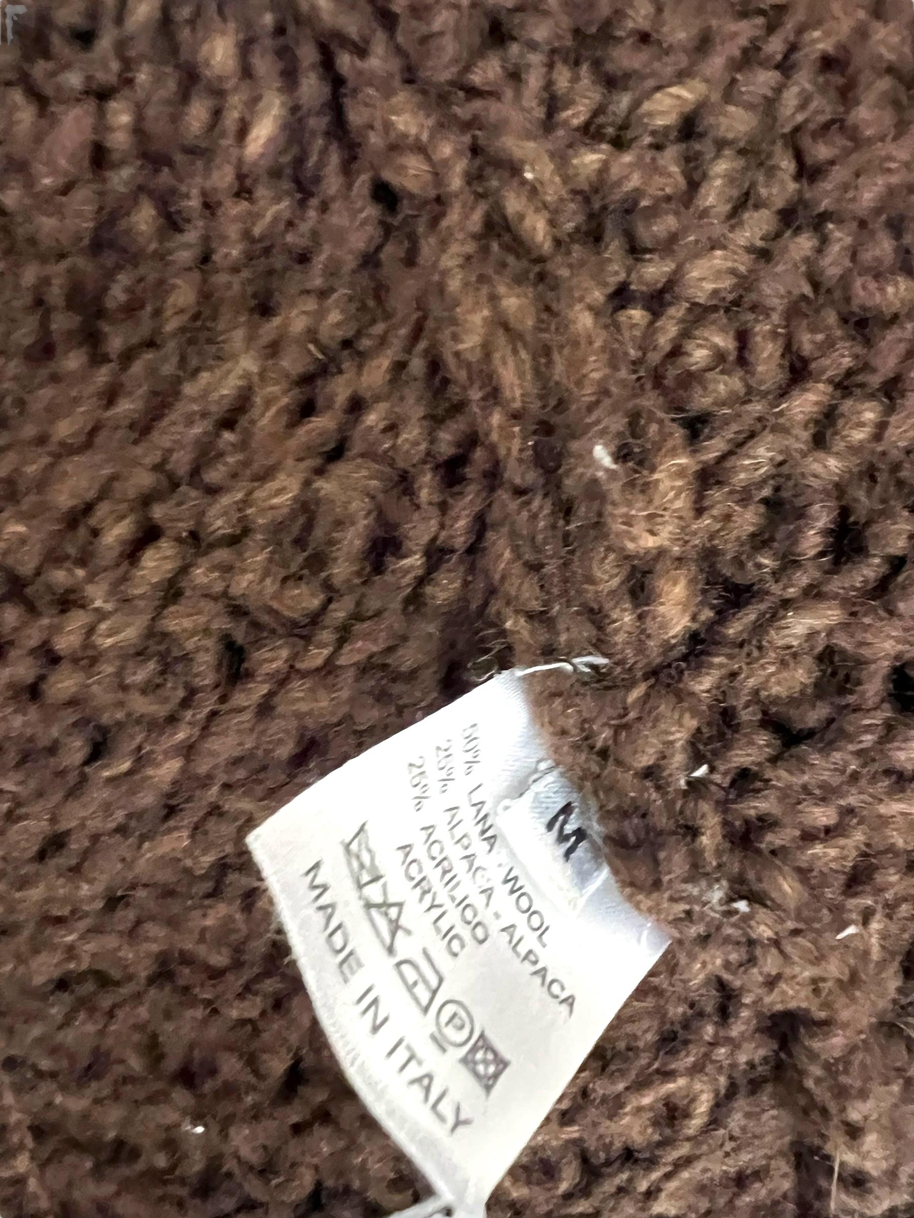 Alexander McQueen F/W 2005 Chaqueta de lana y alpaca marrón en venta 4