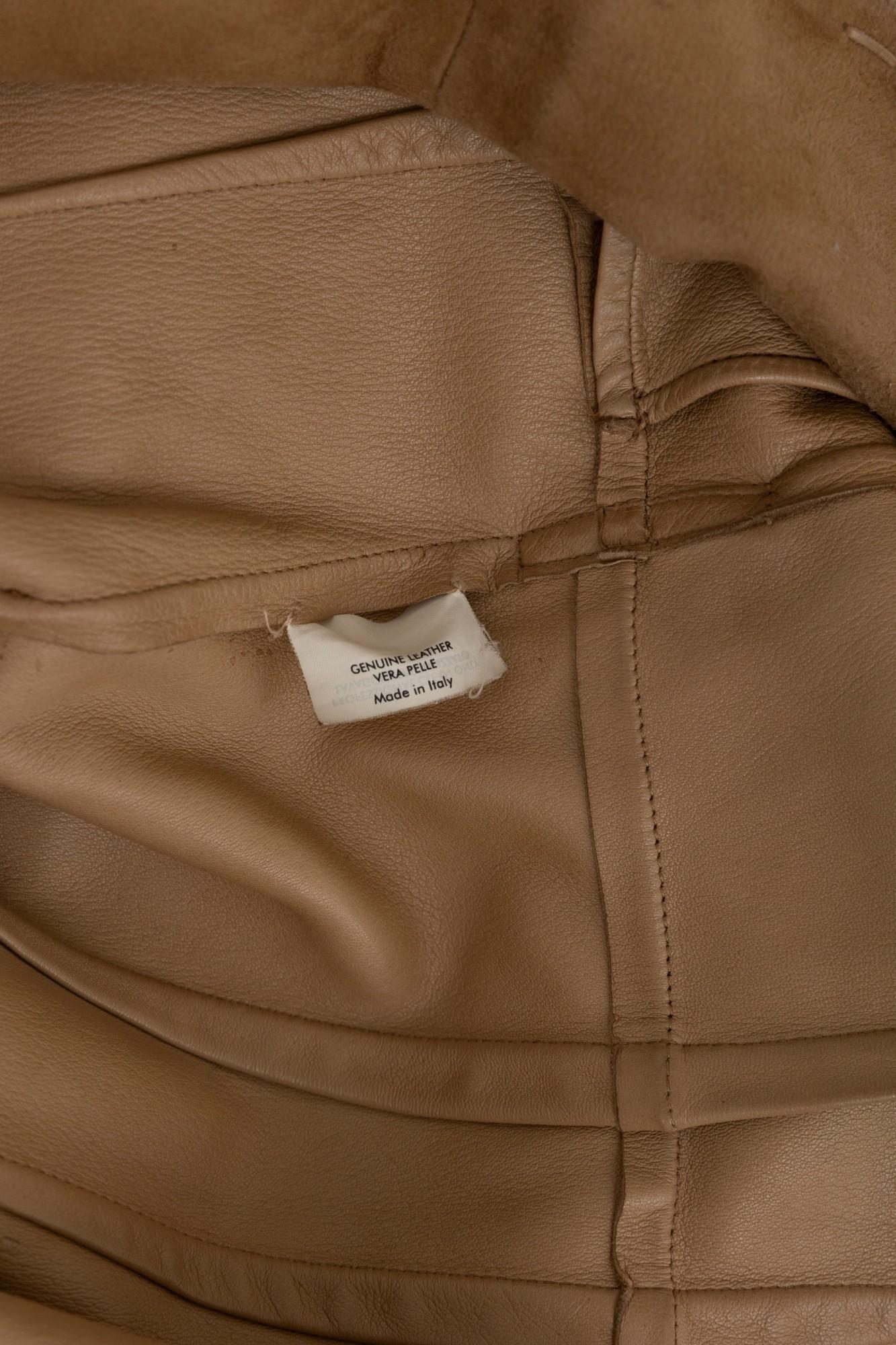 Alexander McQueen F/W 2005 Abrigo de ante marrón con flecos en venta 10