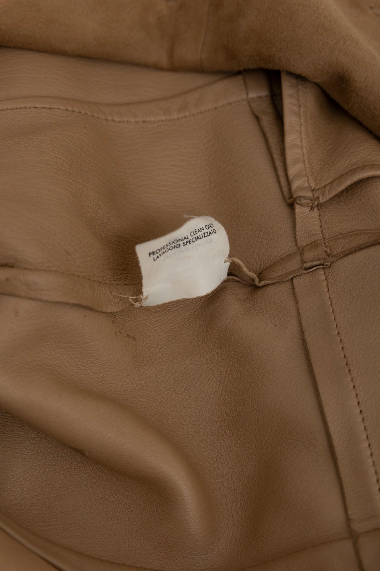 Alexander McQueen F/W 2005 Abrigo de ante marrón con flecos en venta 11