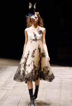 Alexander McQueen F/W 2006 Silk Chiffon and Lace Halter Ensemble