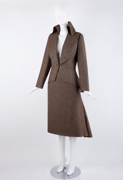 Alexander McQueen F/W 2006 "The Widows Of Culloden" Wool Jacket & Skirt Suit Set