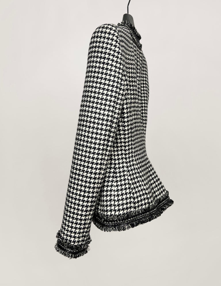 Pull Alexander McQueen Pied-de-poule Noir - Taille S - Laine Et Viscose