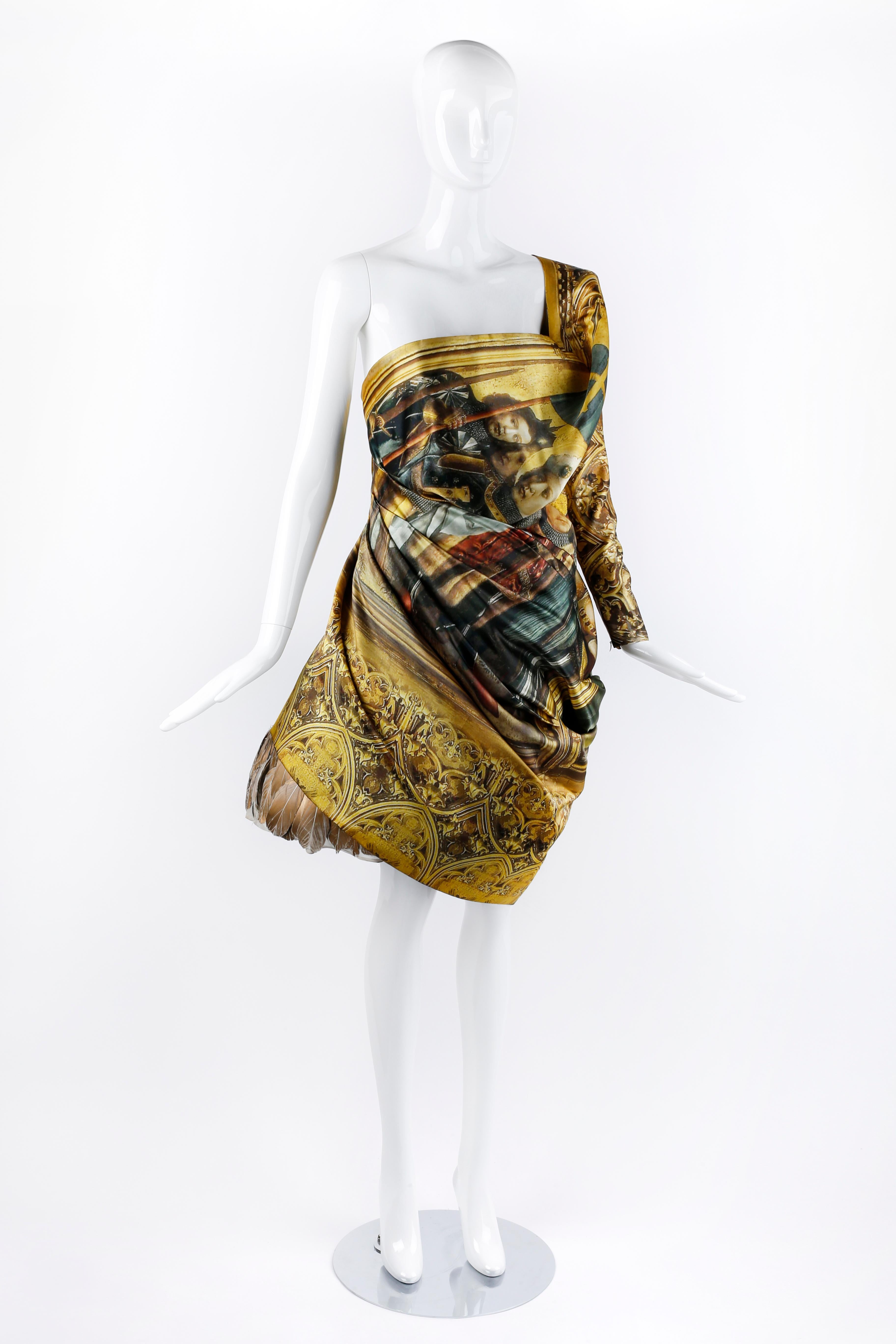 Alexander McQueen F/W 2010 Angels & Demons Mittelalterliche Kunst Königskleid Kleid (Braun) im Angebot