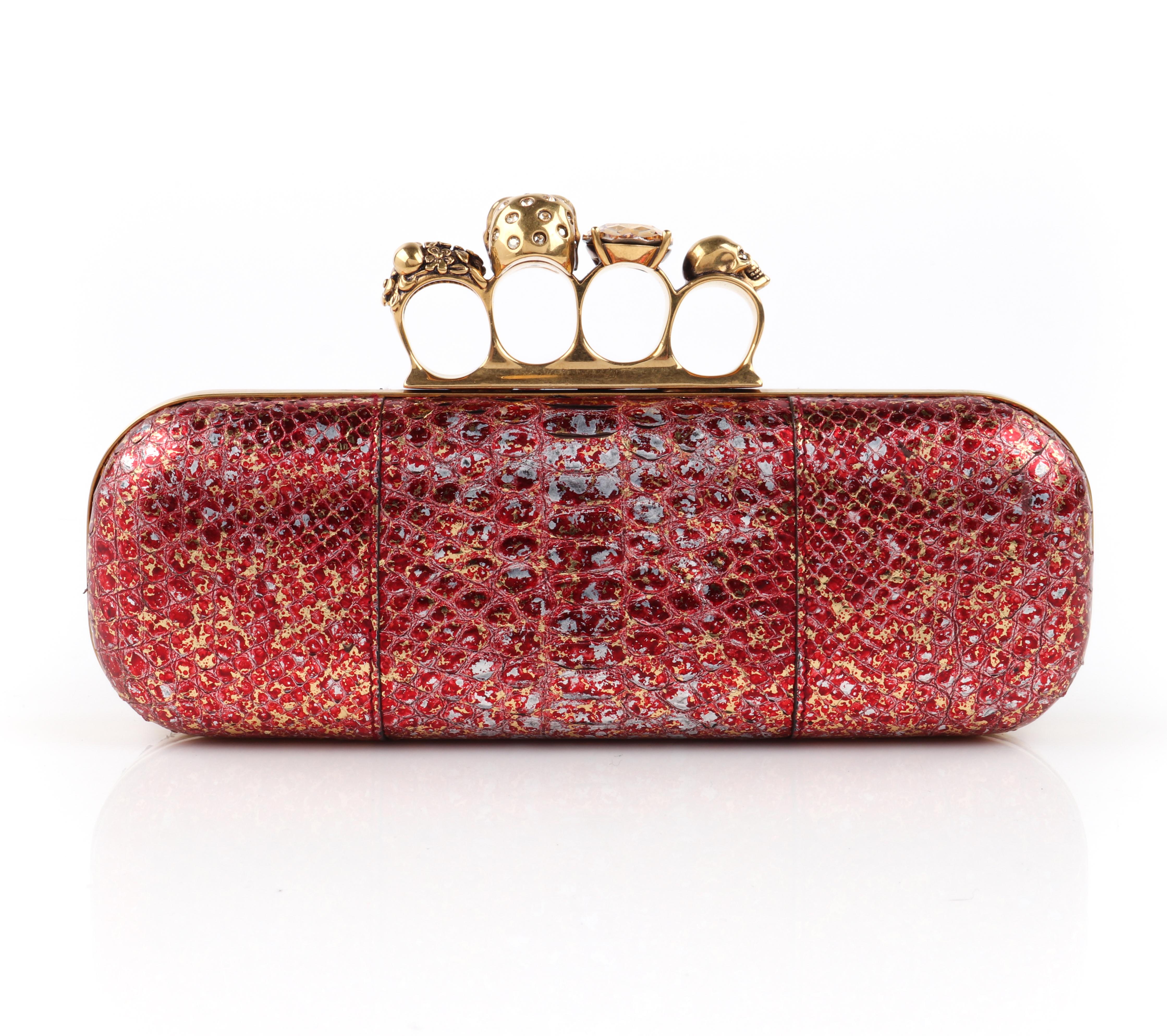 alexander mcqueen knuckle clutch