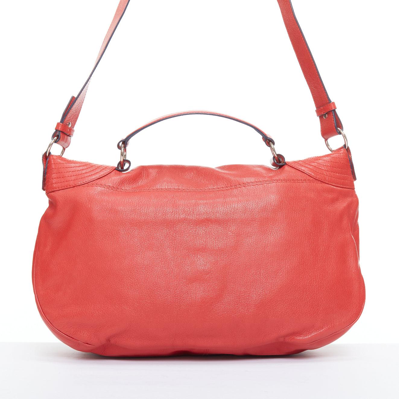 Women's ALEXANDER MCQUEEN Faithful red leather zip biker detail crossbody bag For Sale