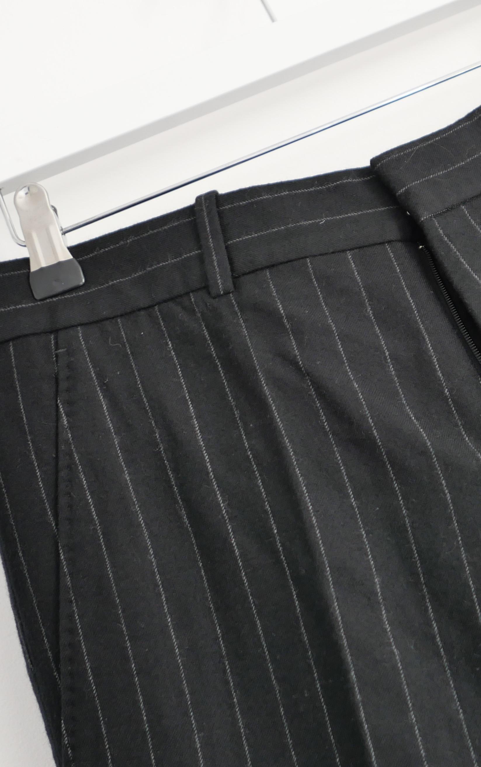 Noir Alexander McQueen Automne 2013 Hommes Pantalon à pinces en vente