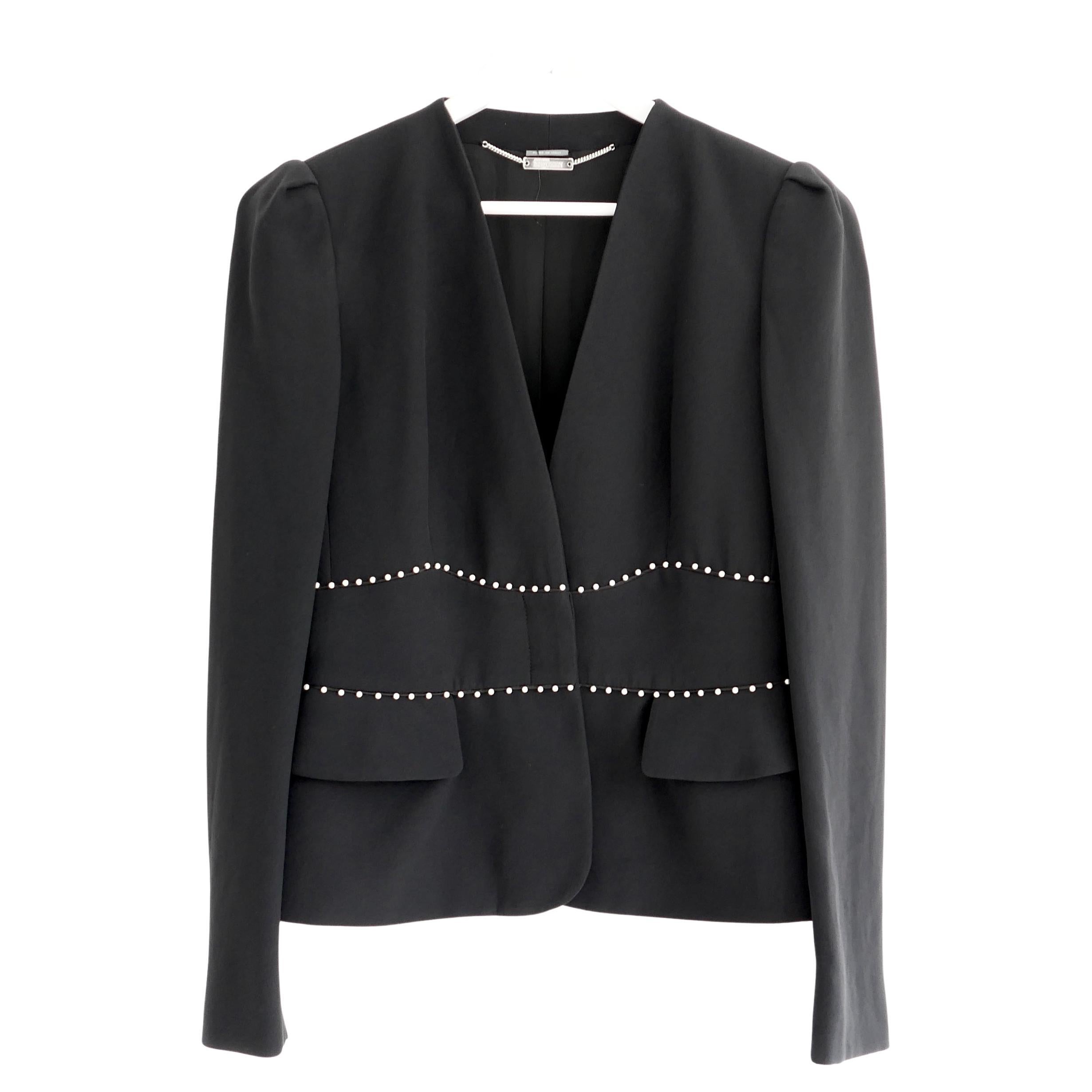 Alexander McQueen Otoño 2013 Chaqueta Blazer con adornos de perlas en venta