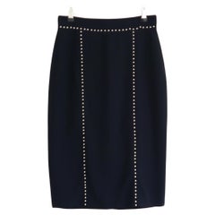 Falda con adornos de perlas Alexander McQueen Otoño 2013