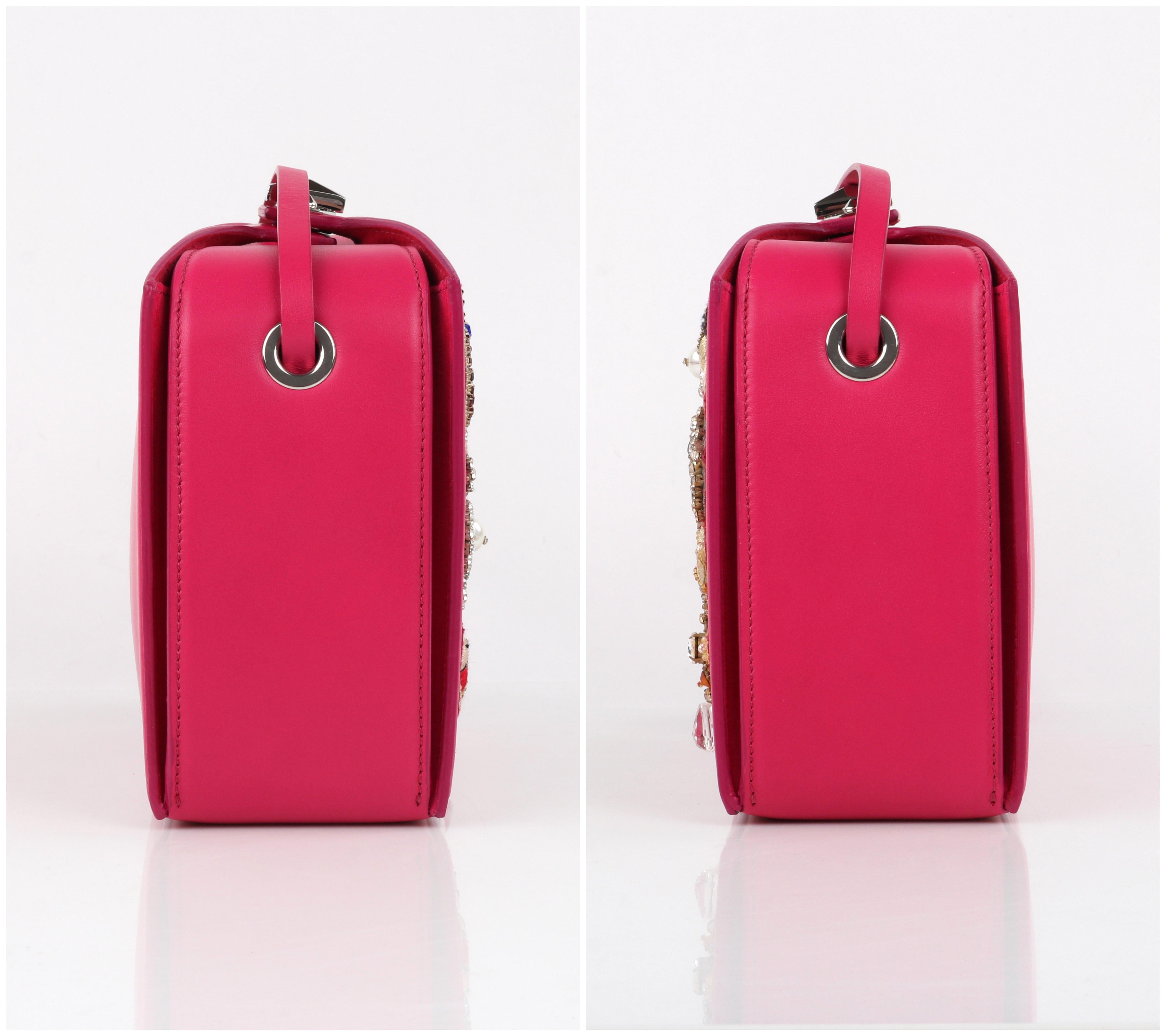 Women's ALEXANDER McQUEEN Fall 2016 Hot Pink Leather 