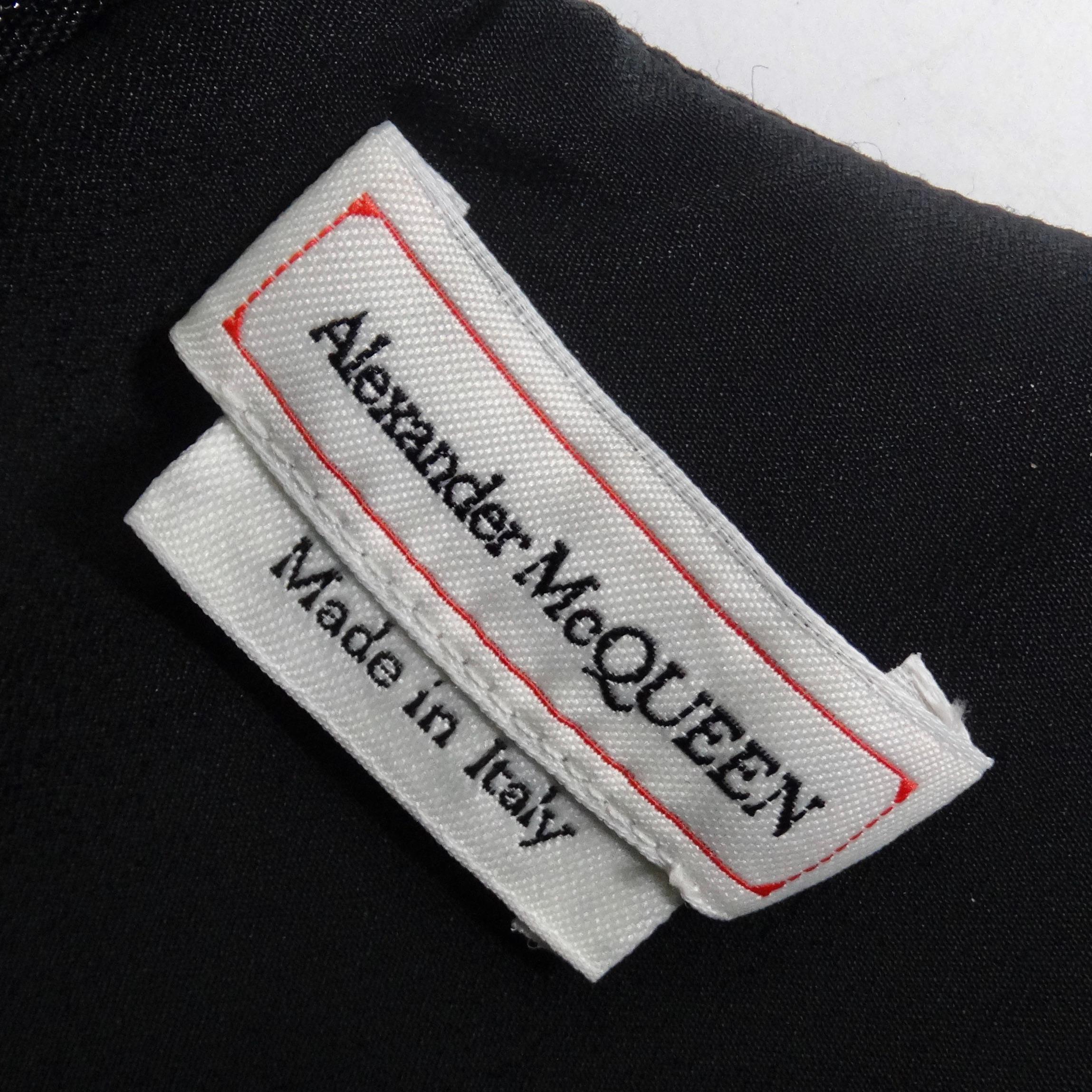 Alexander McQueen Fall 2020 Sheer Gradient Black Maxi Dress 10