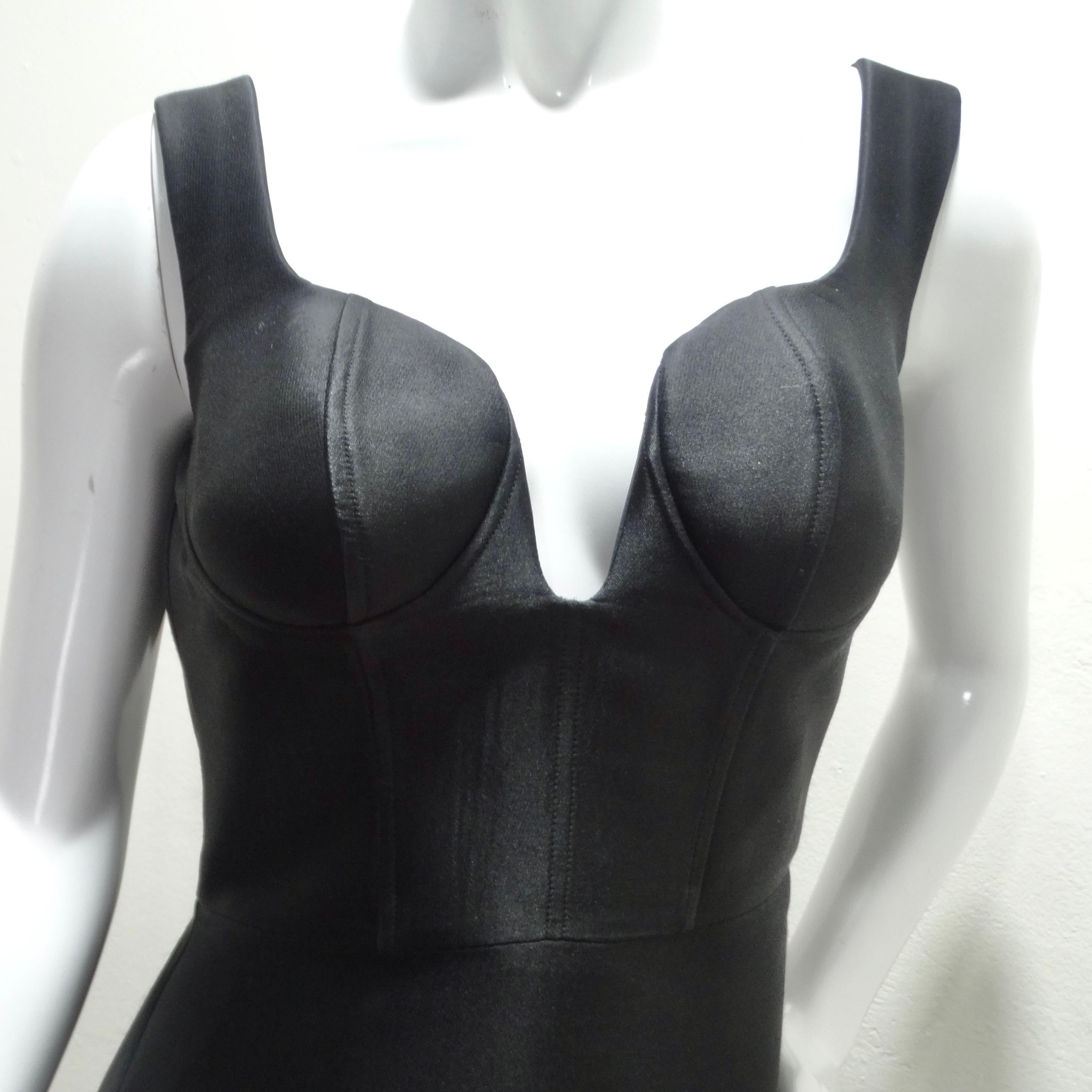 Alexander McQueen Fall 2020 Sheer Gradient Black Maxi Dress 1