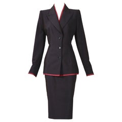 Alexander McQueen Fall Winter 1997 "It's A Jungle Out There" pinstripe suit