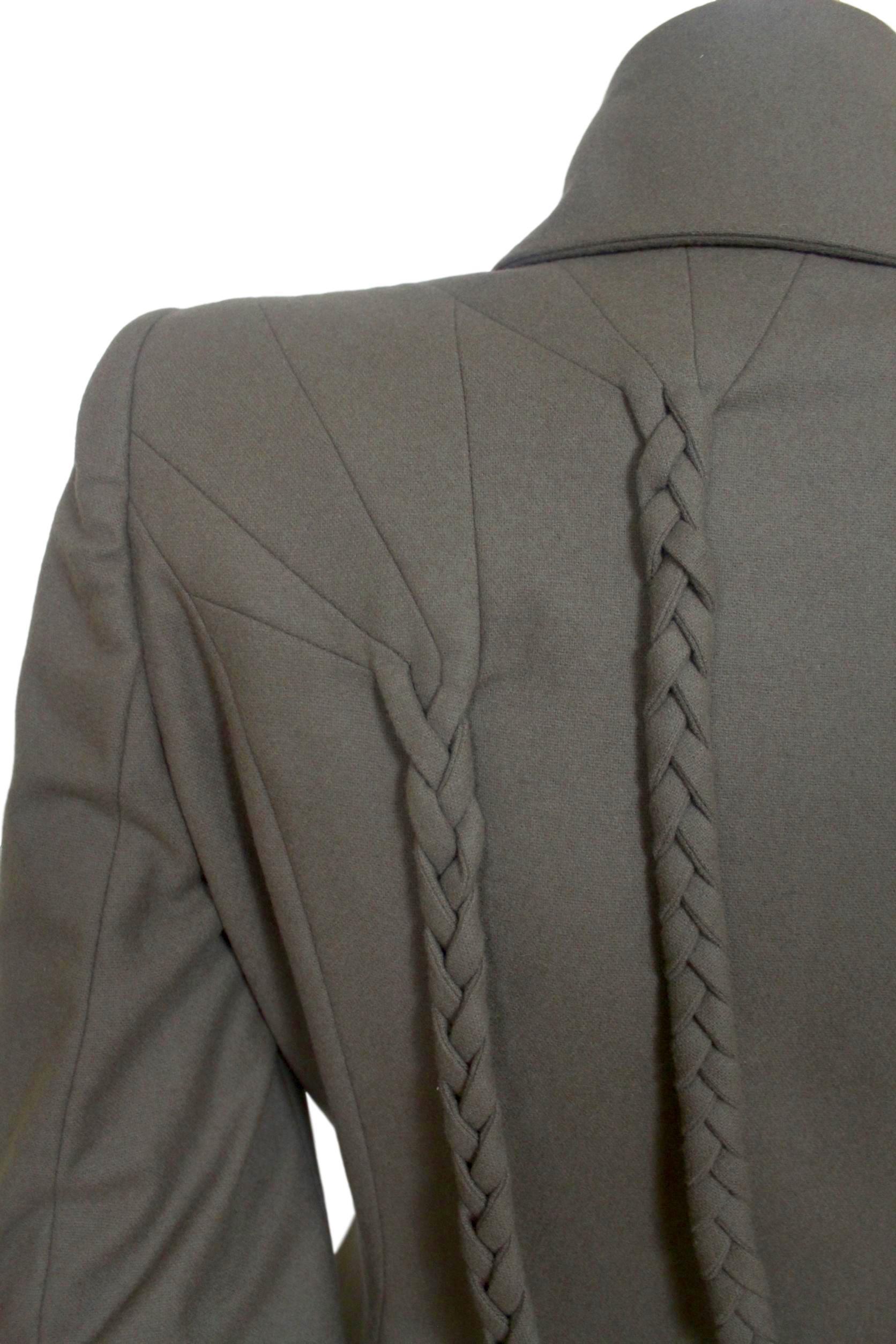 Alexander McQueen Herbst/Winter 2001 Militärische geflochtene Jacke, neu mit Etiketten im Angebot 5