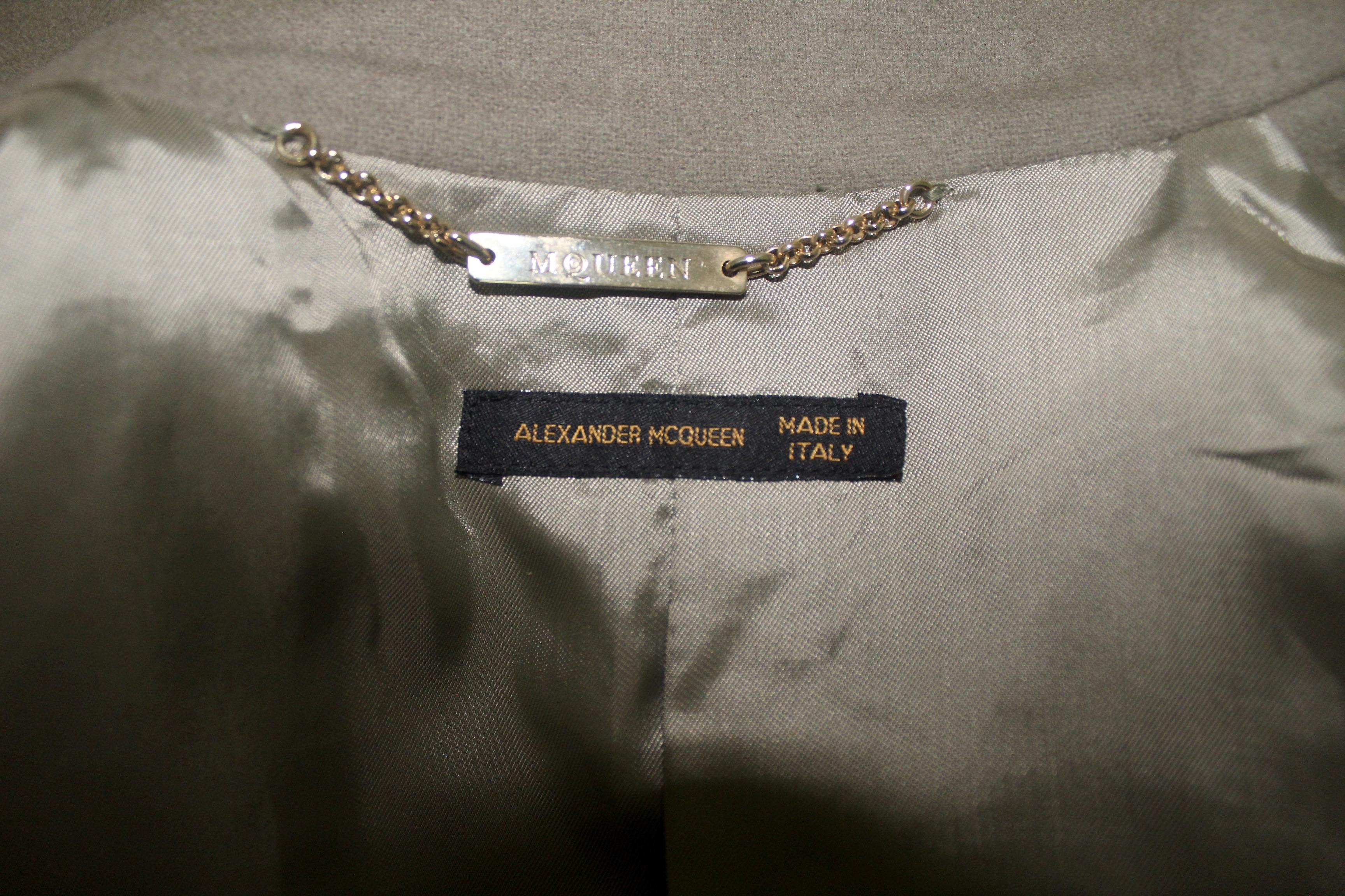 Alexander McQueen Fall/Winter 2001 Military Braid Jacket New with Labels For Sale 5