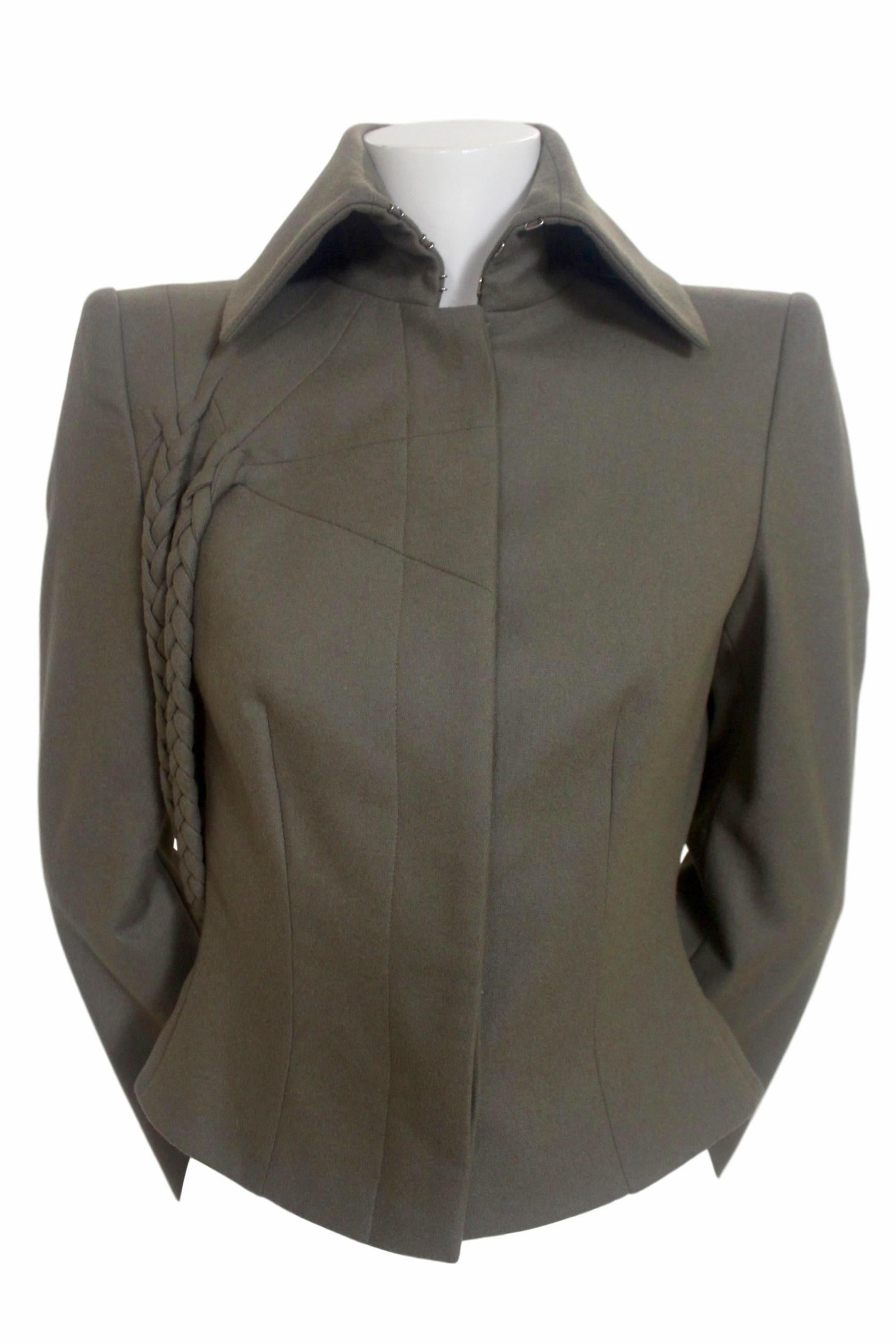 Alexander McQueen Fall/Winter 2001 Military Braid Jacket New with Labels In New Condition For Sale In Bath, GB