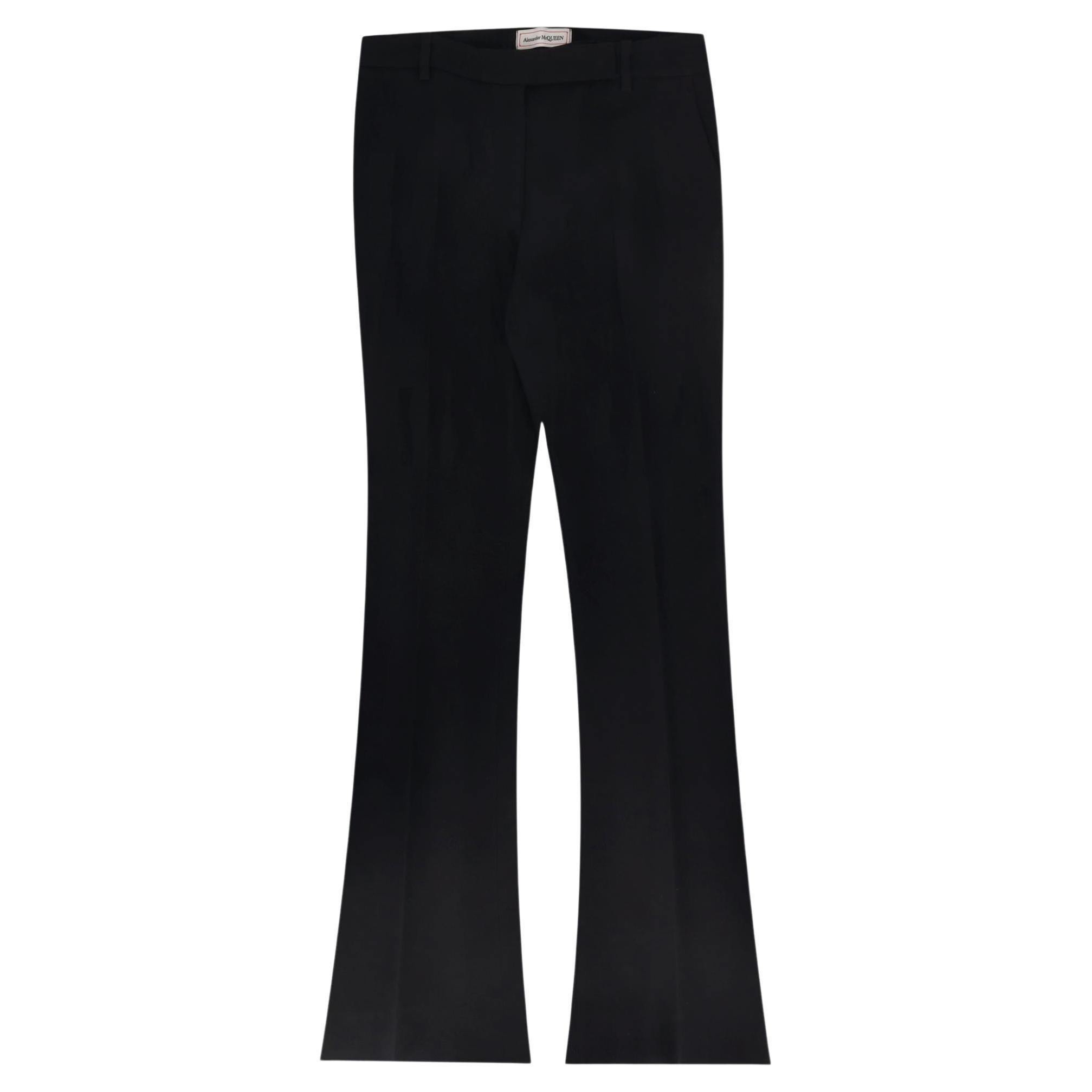 Alexander McQueen - Pantalon ajusté évasé en vente