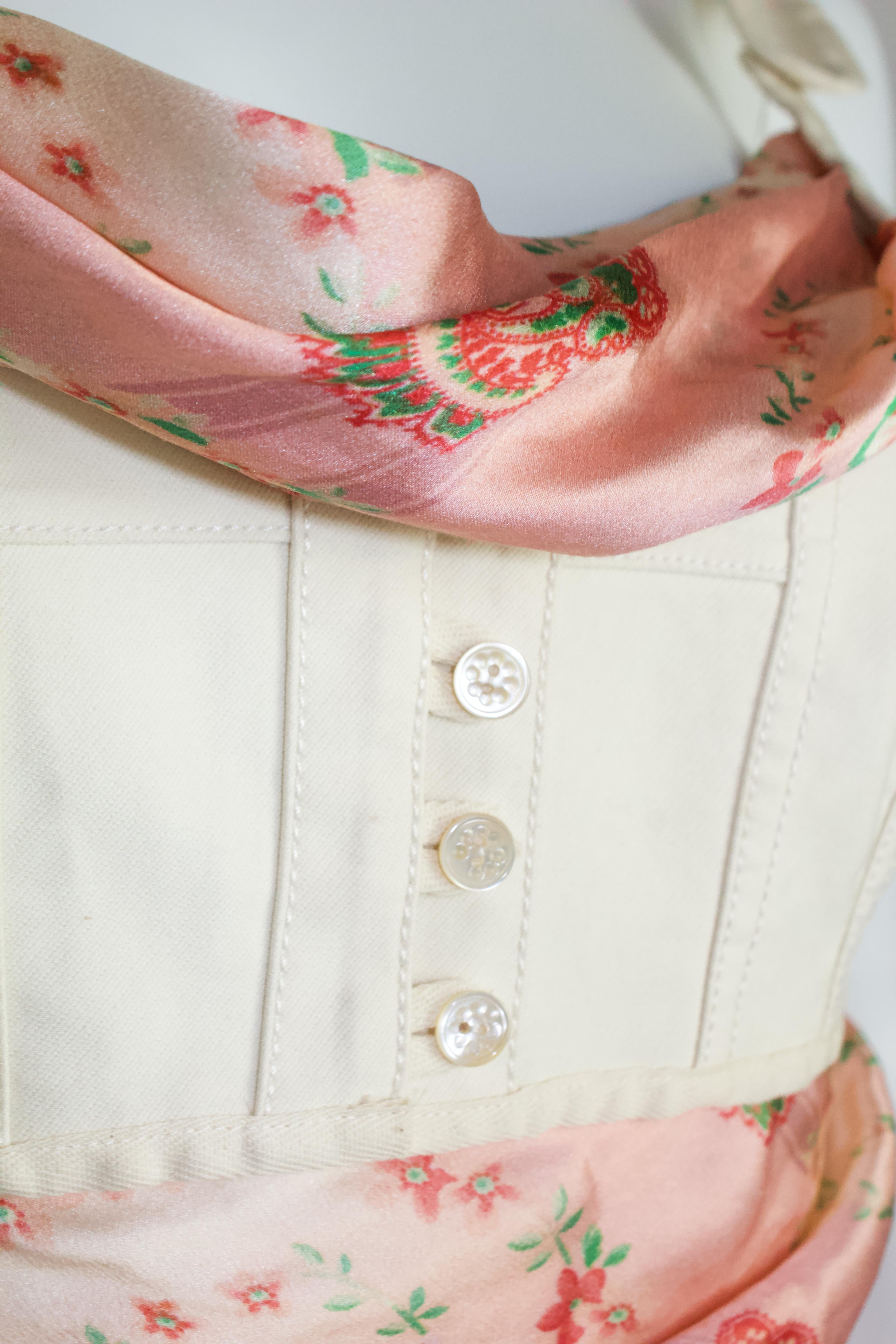 Alexander McQueen Floral Corset Top S/S 2005 1