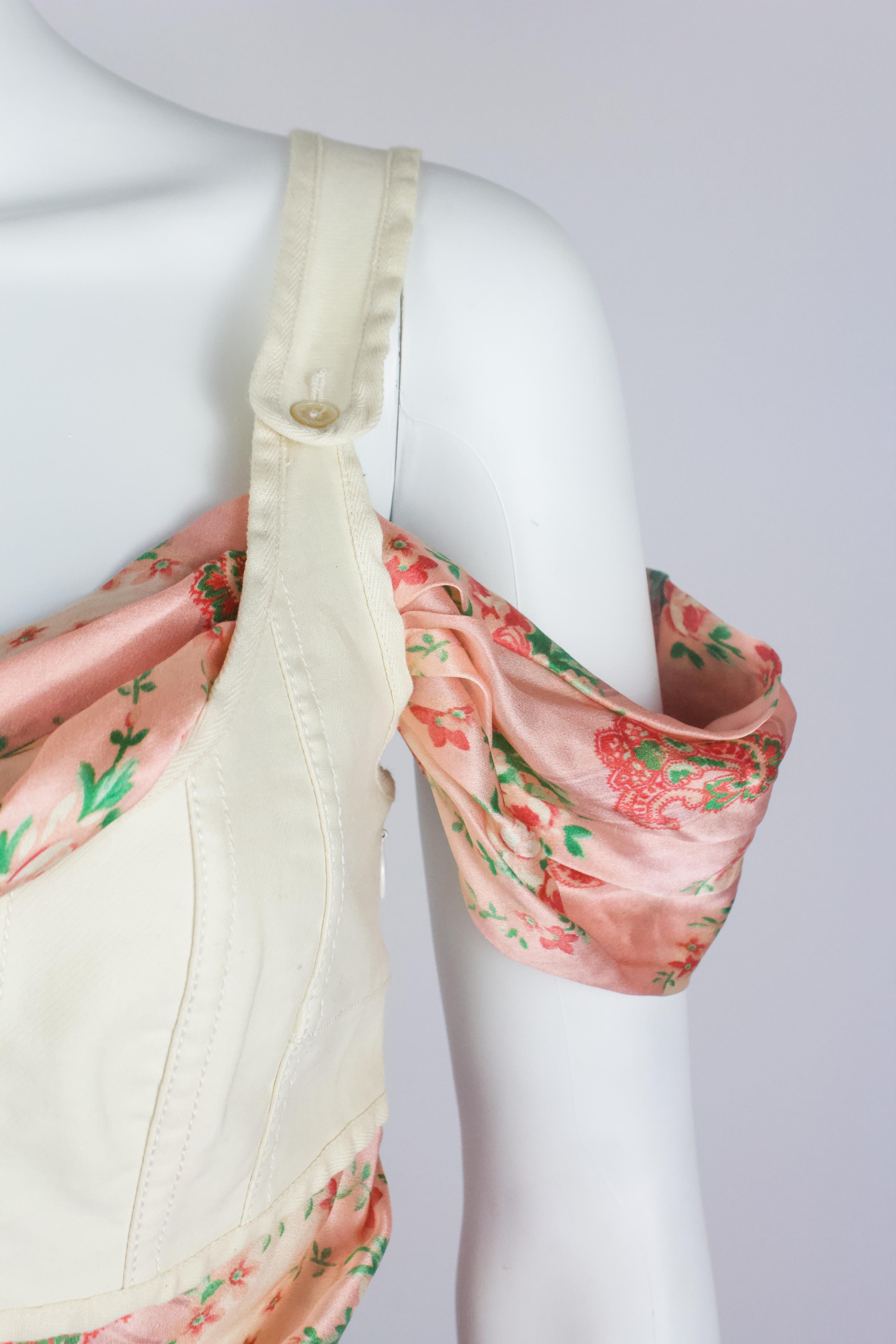 Alexander McQueen Floral Corset Top S/S 2005 3
