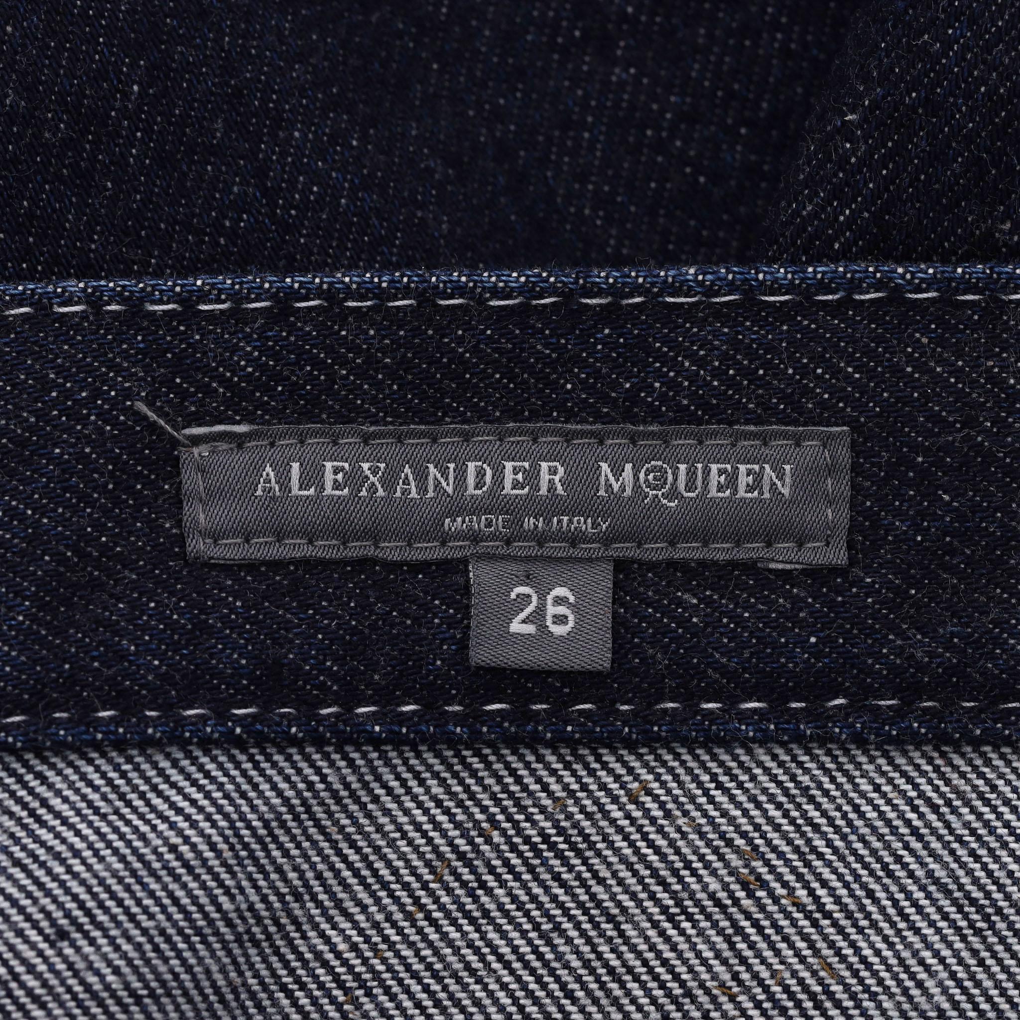 Alexander McQueen Floral Embroidered Boyfriend Jeans in vendita 3