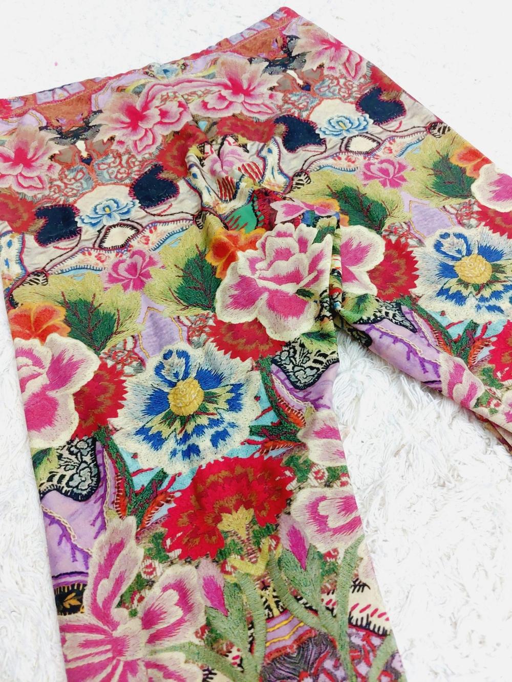 Alexander Mcqueen Floral Hippie Flower Paisley Print Skinny Leggings Pants 4