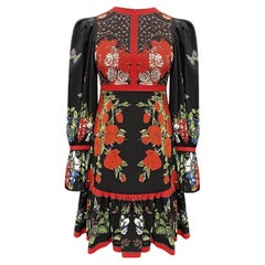 ALEXANDER McQueen FLORAL MINI DRESS size S