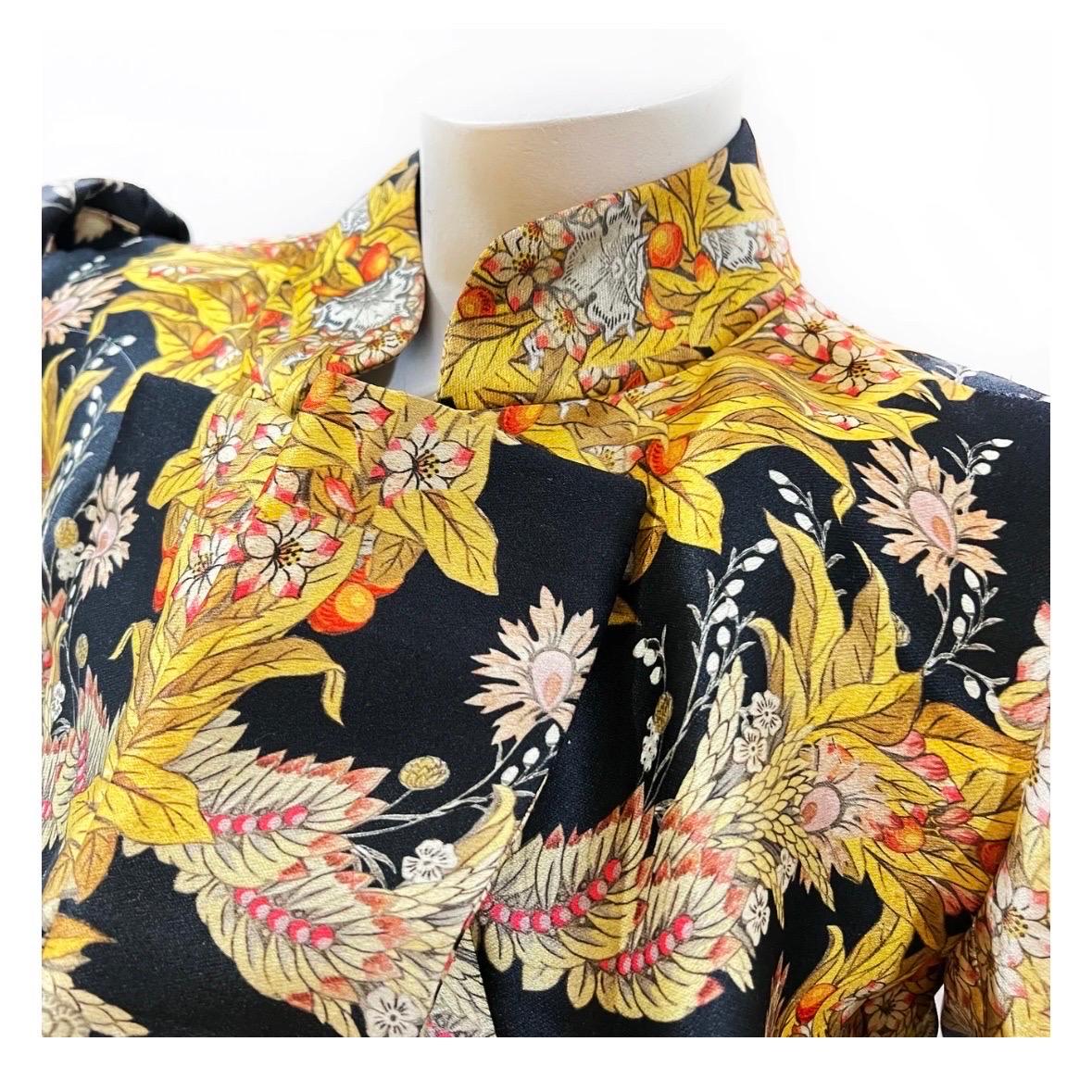 Alexander McQueen Floral Print Jacket Dress (2011) In Excellent Condition In Los Angeles, CA