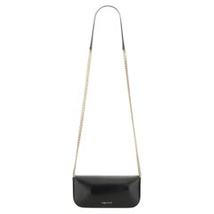 Alexander McQueen Schultertasche aus Kalbsleder mit floralen Totenkopf-Motiven – Schwarz