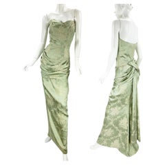 Alexander McQueen für Givenchy Couture H/W 1998 Seidenbrokat-Rockanzug Fr36 US 4