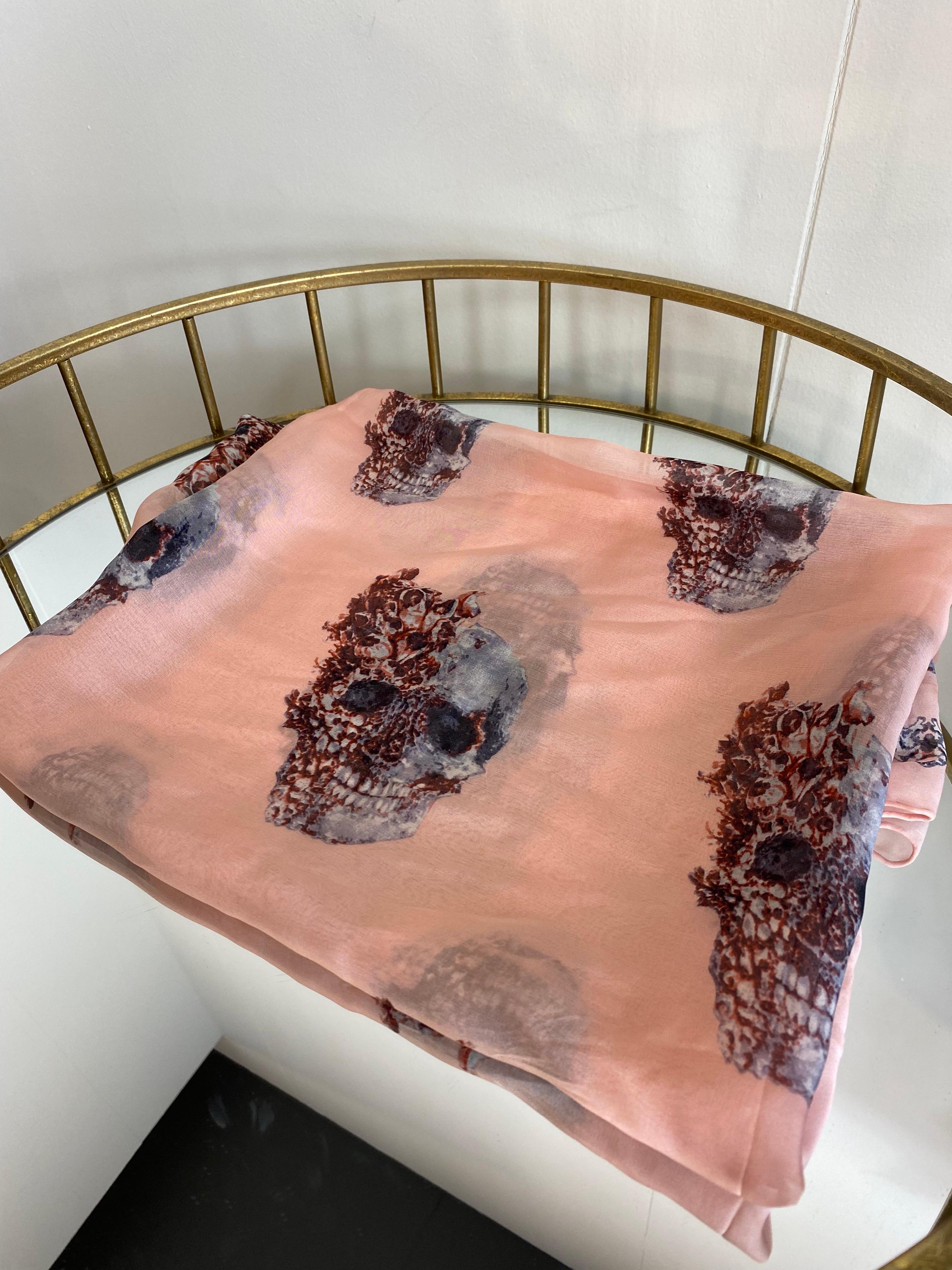 Brown Alexander McQueen foulard For Sale