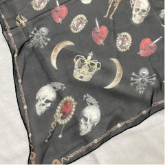 An Iconic Alexander McQueen Silk Scarf Made in Italy