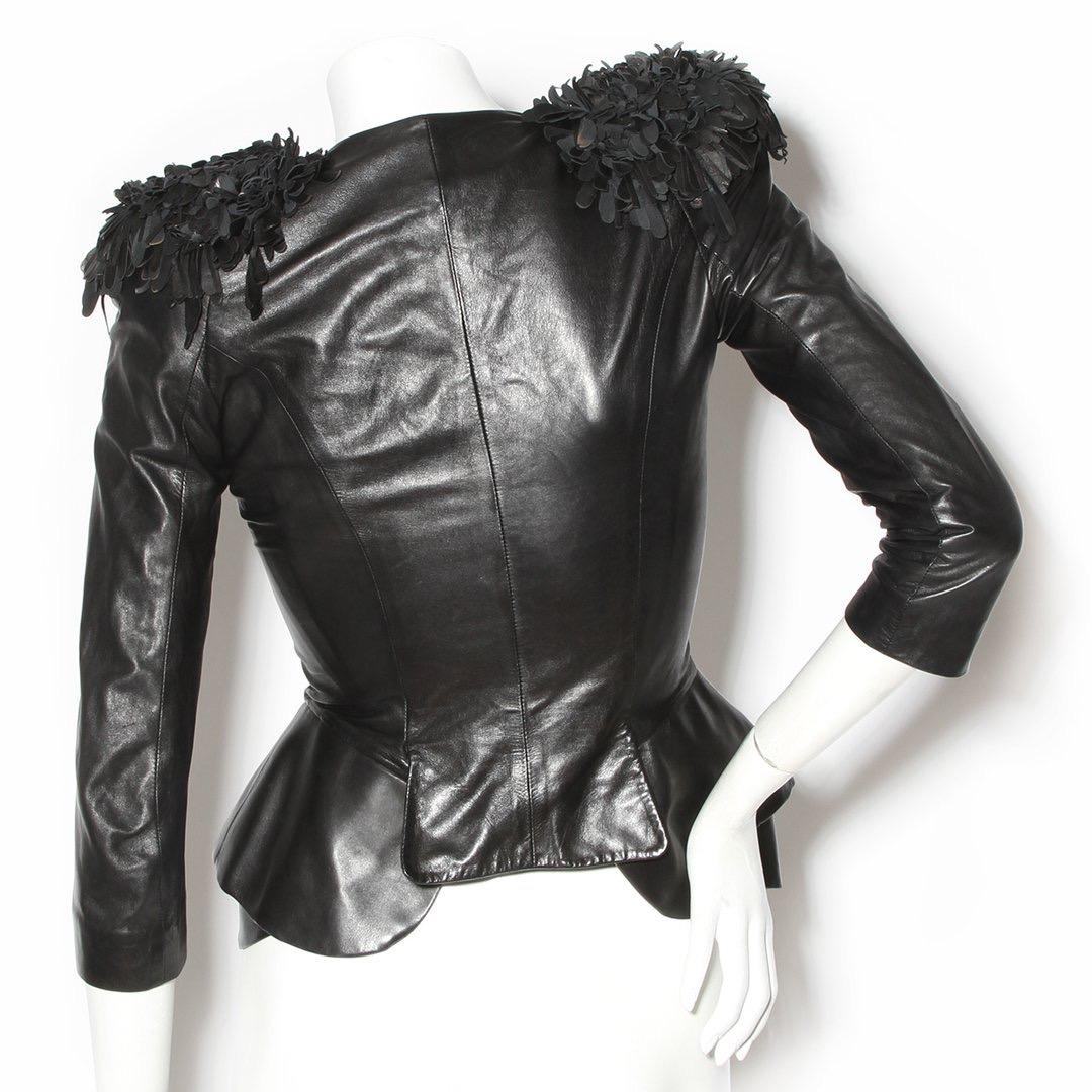 alexander mcqueen leather jacket