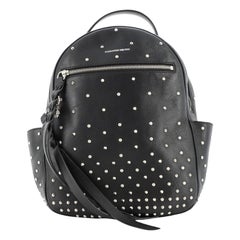 Alexander McQueen Front Zip Backpack Studded Leather Large
