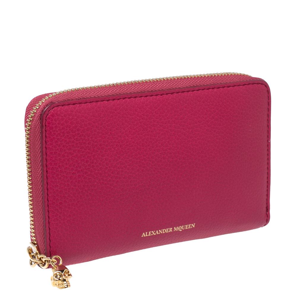 alexander mcqueen zip wallet