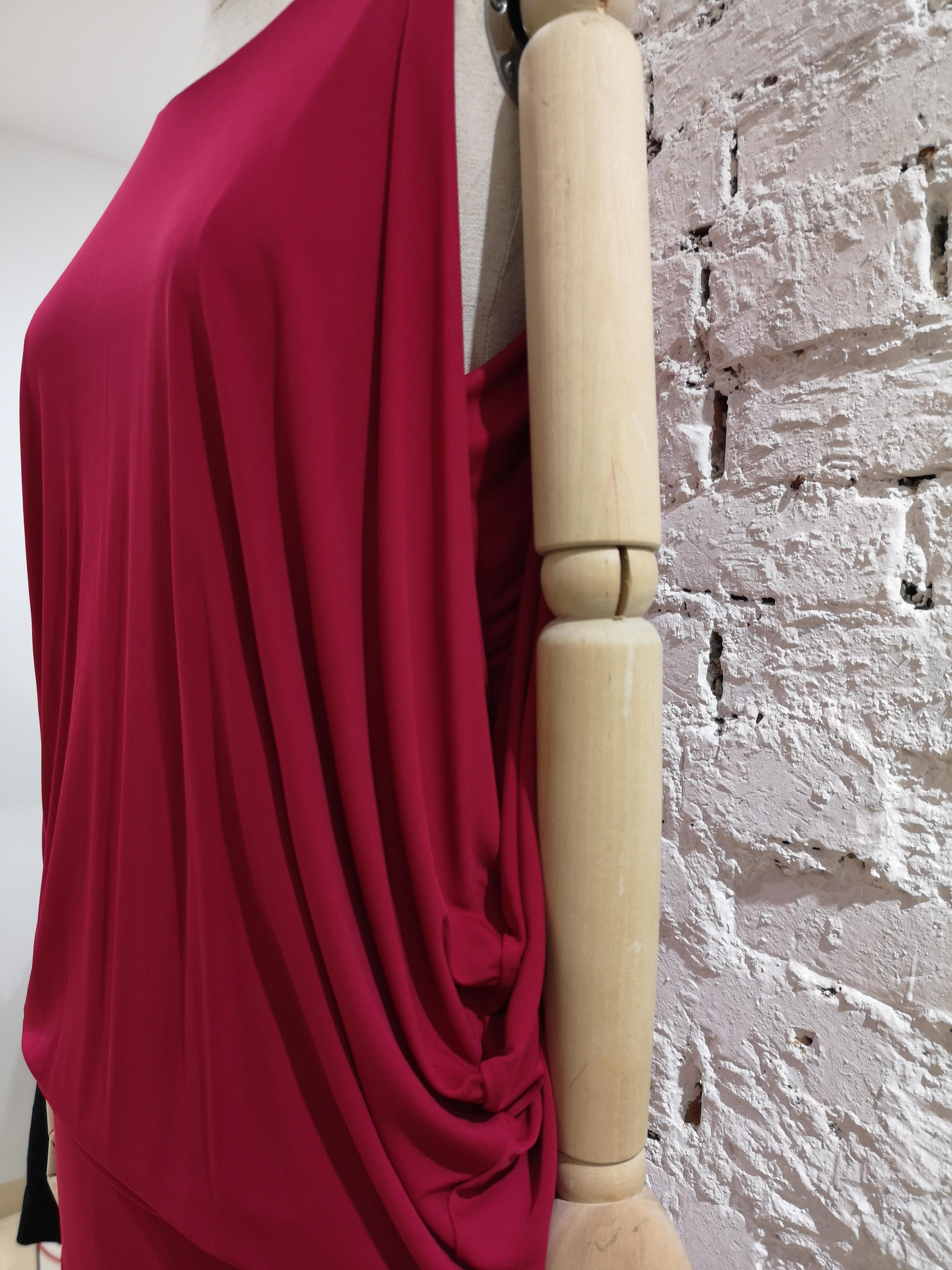 Alexander McQueen Vestido de viscosa fucsia en venta 7