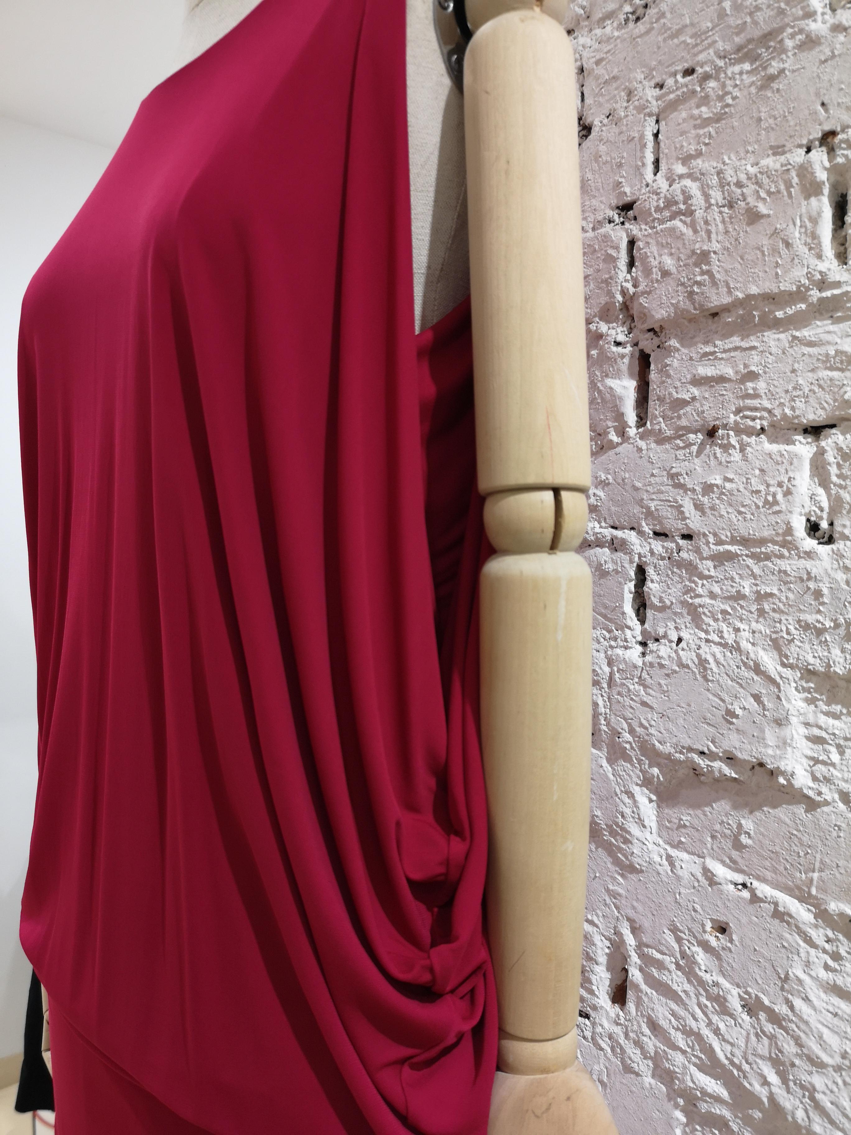 Alexander McQueen - Robe en viscose fucsia  en vente 7