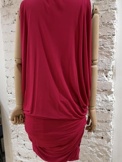 Alexander McQueen Fucsia viscose dress